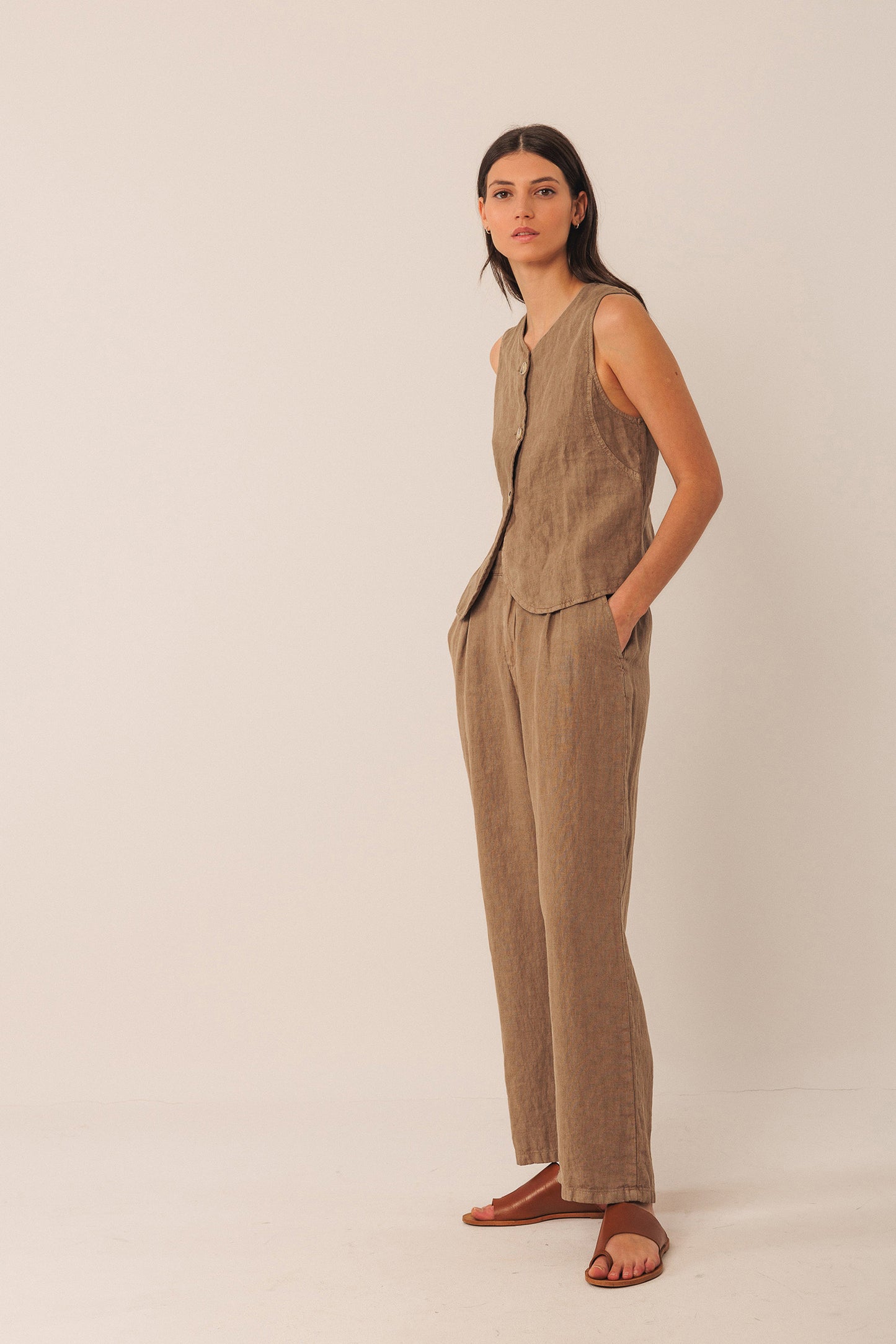 LINEN JARED PANTS