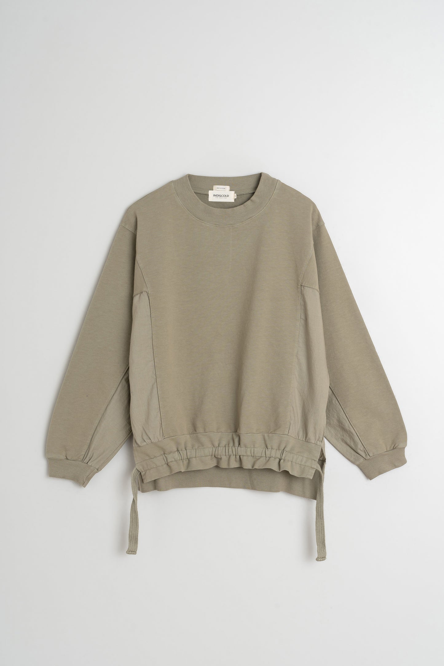 COTTON SWEATSHIRT WITH TIES