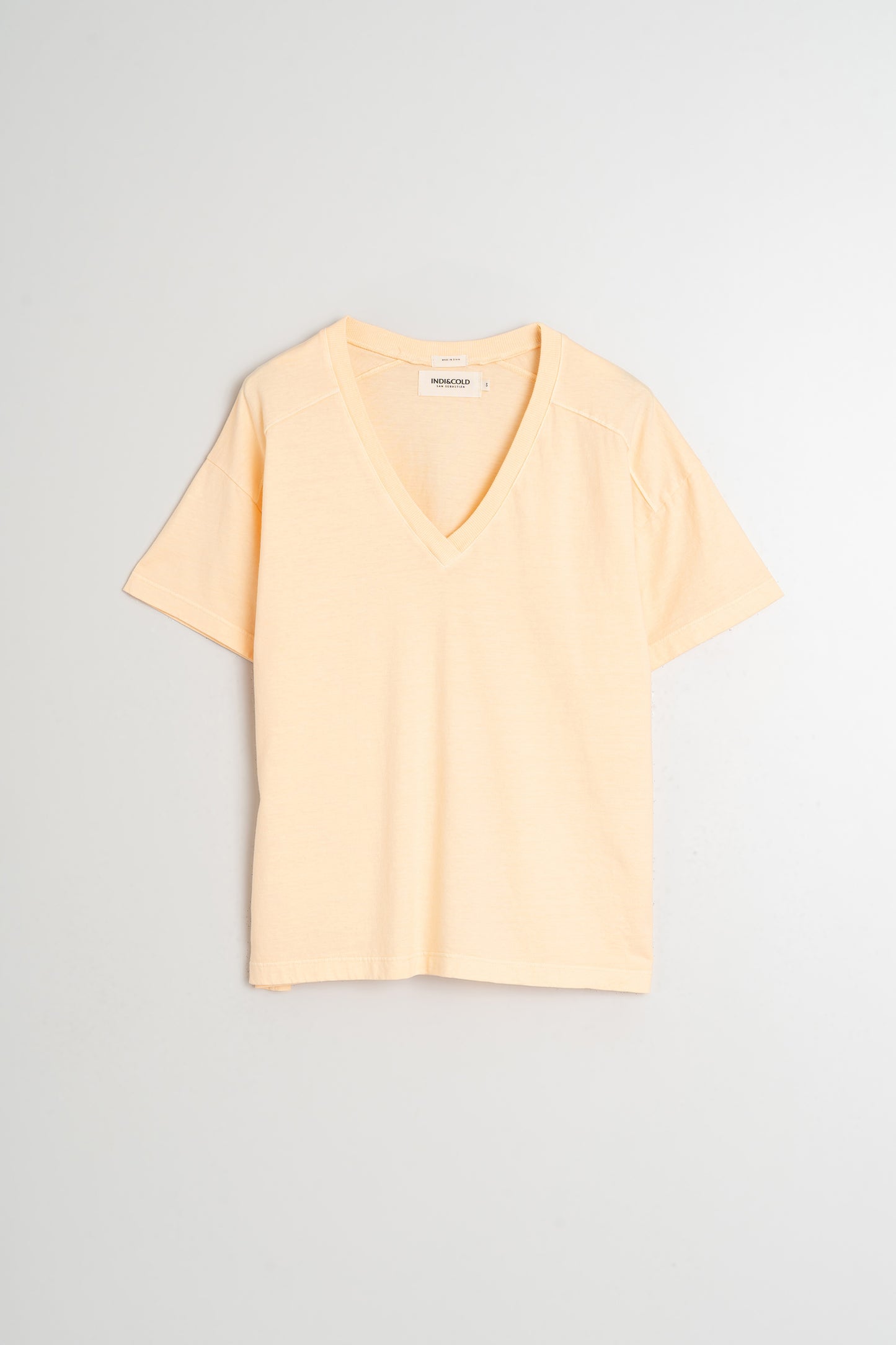 V-NECK COTTON T- SHIRT