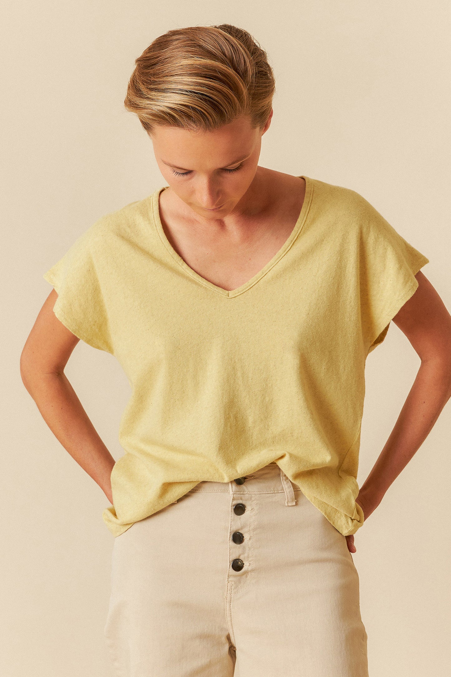 RUSTIC-EFFEC MELANGE T-SHIRT