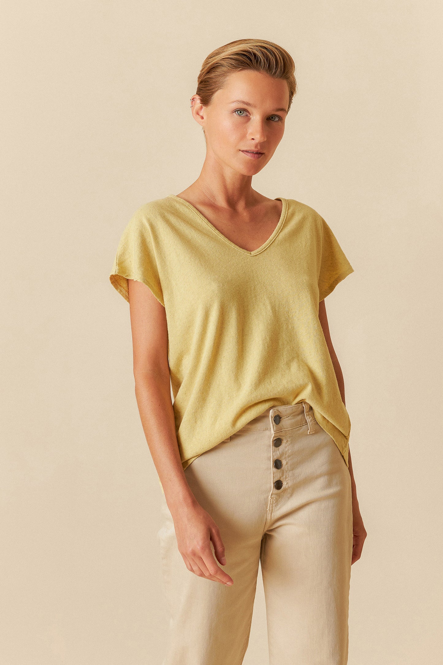 RUSTIC-EFFEC MELANGE T-SHIRT