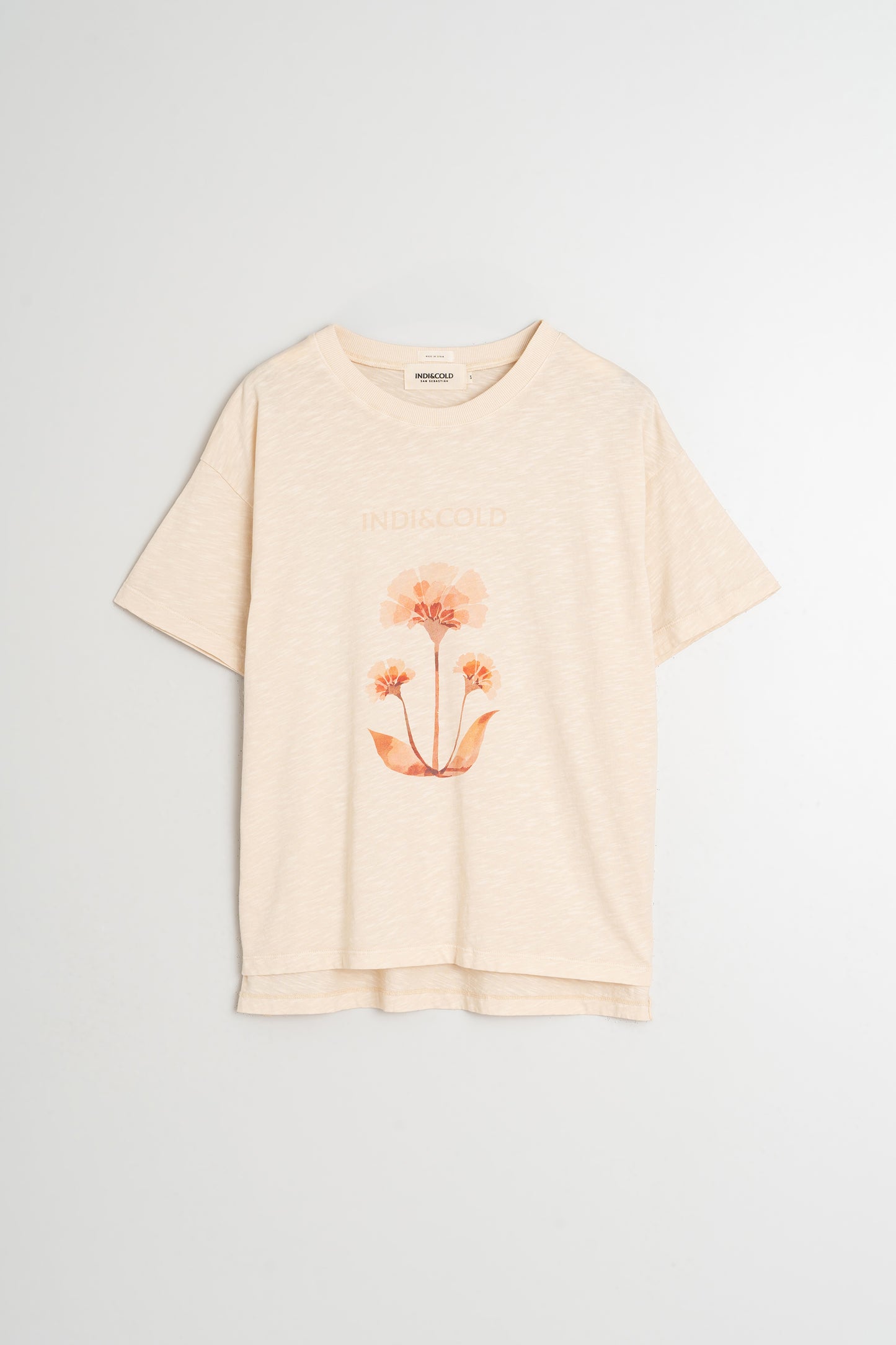 COTTON FLORAL T-SHIRT