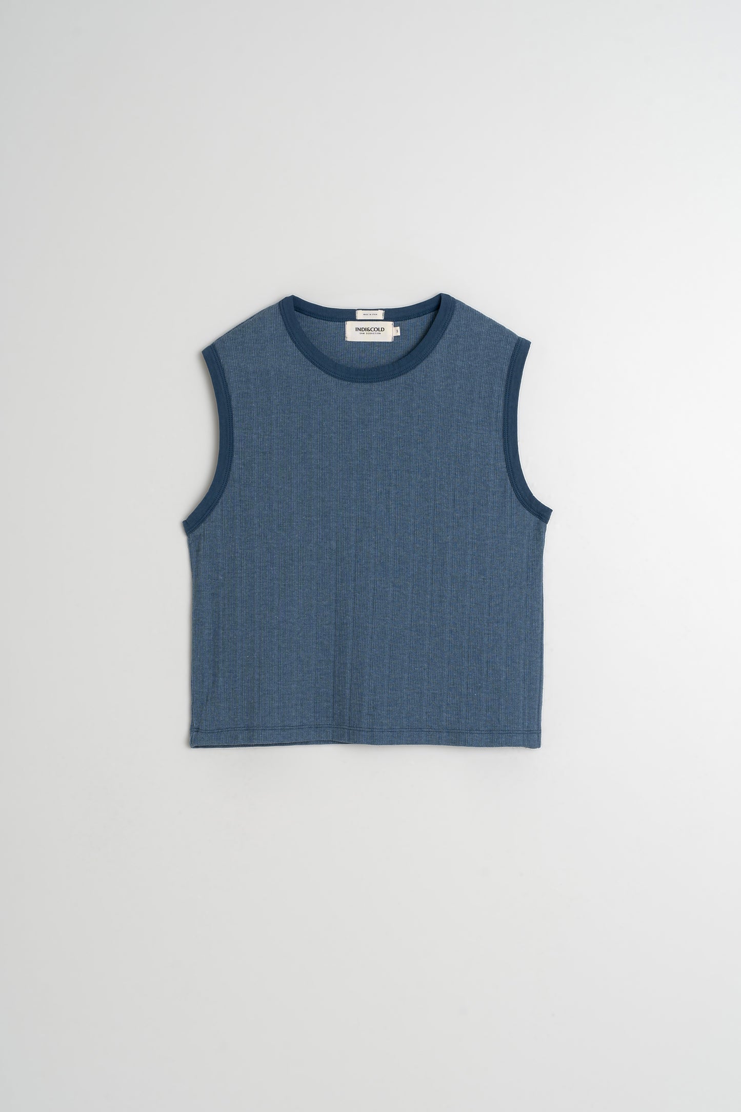 RIBBED KNIT T-SHIRT