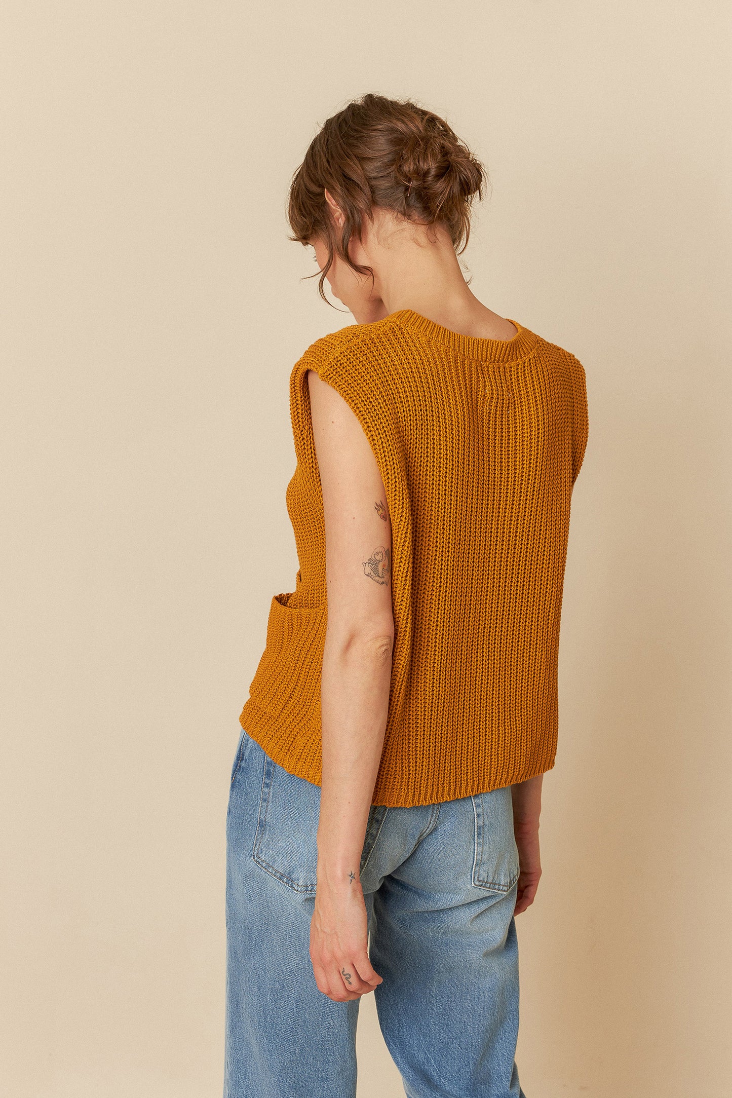 ENGLISH RIB KNIT VEST