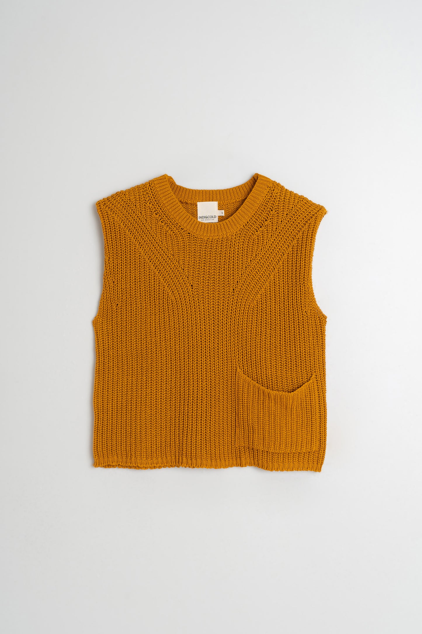 ENGLISH RIB KNIT VEST