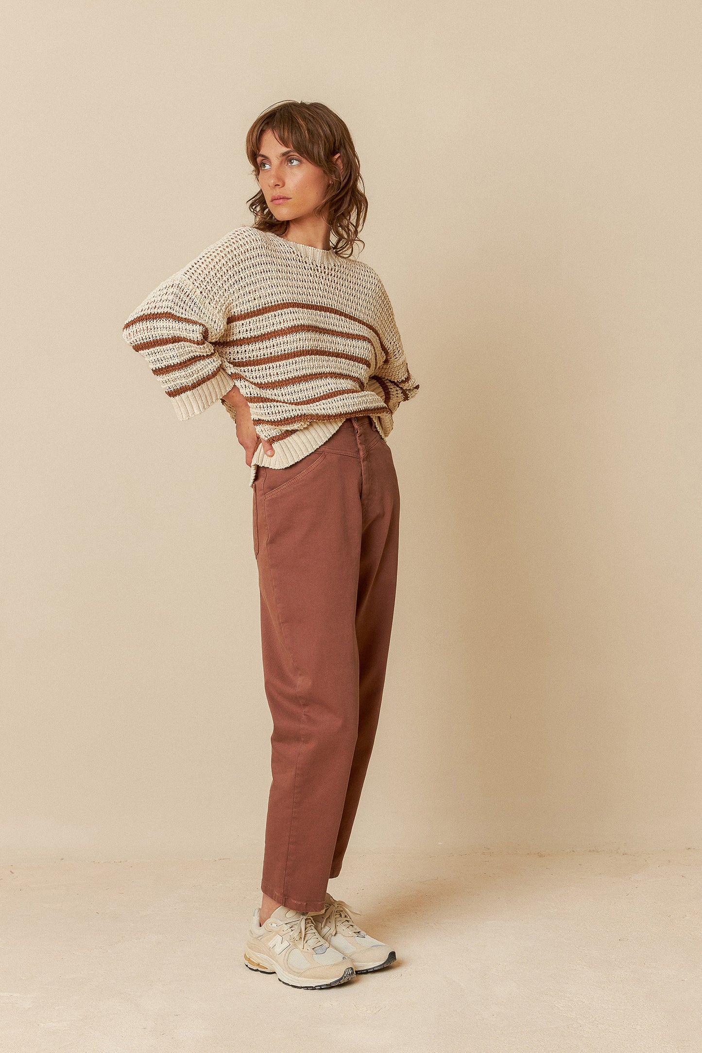 BICOLOR STRIPES SWEATER