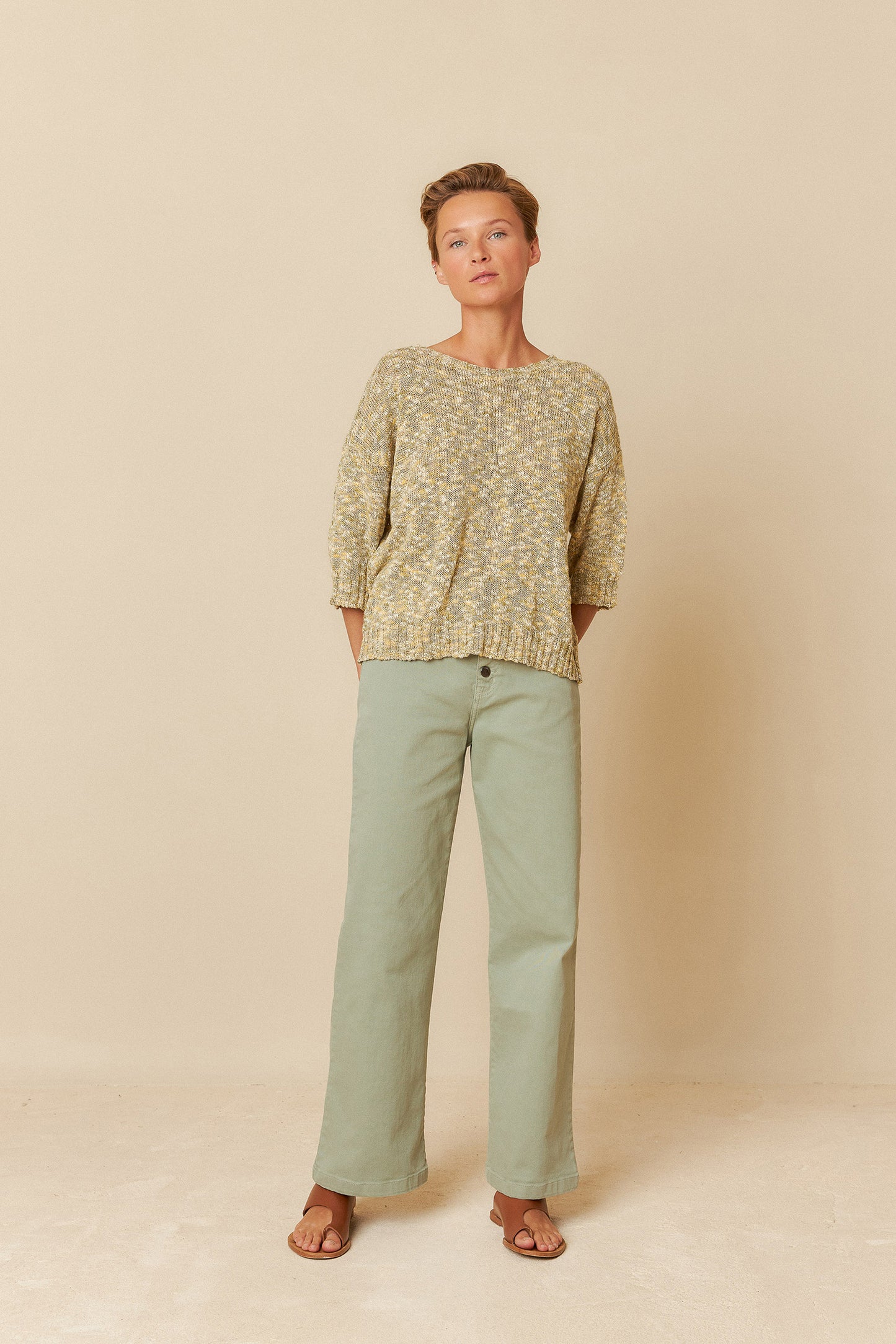 BOUCLE KNIT SWEATER