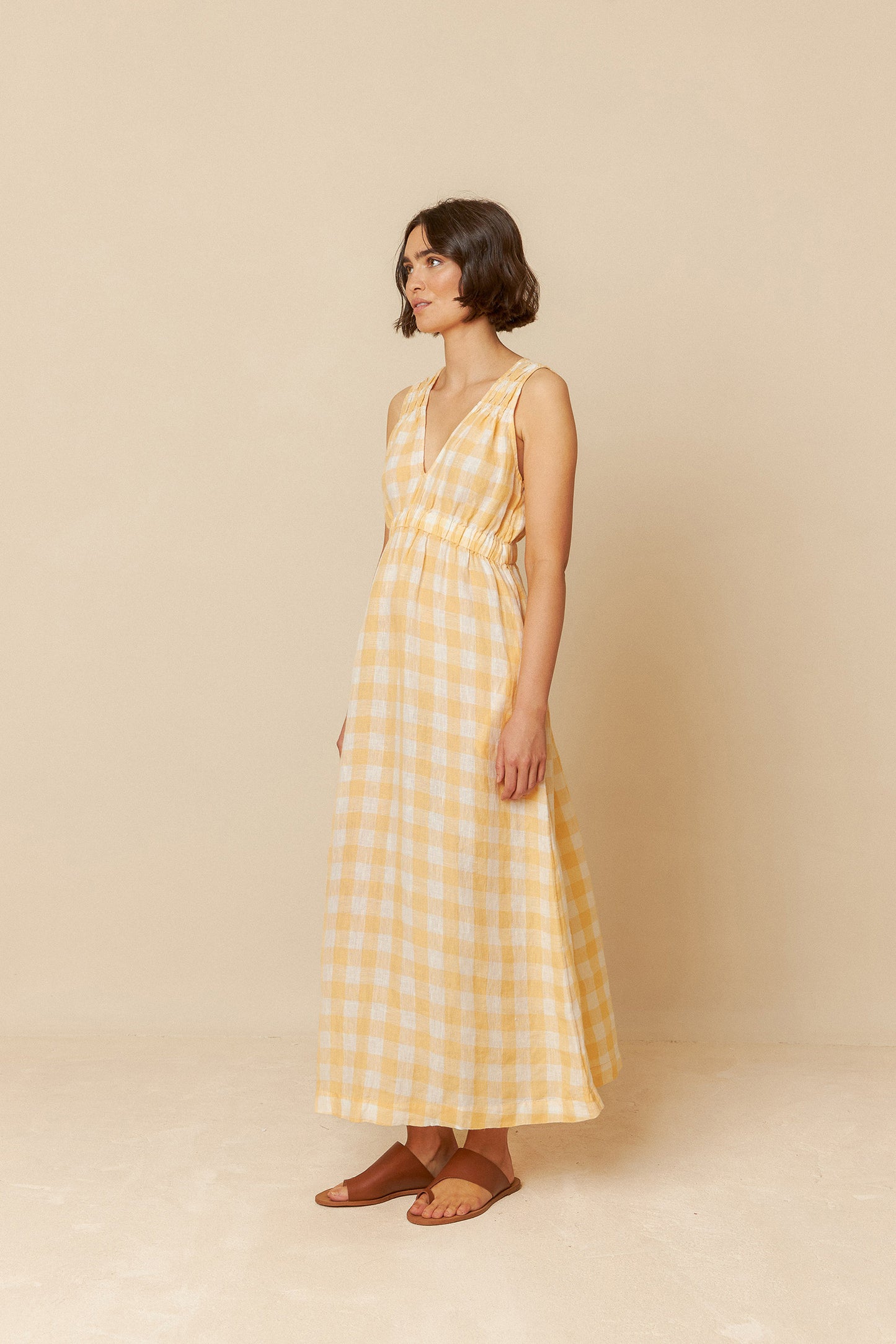 VICHY ELASTIC DRESS