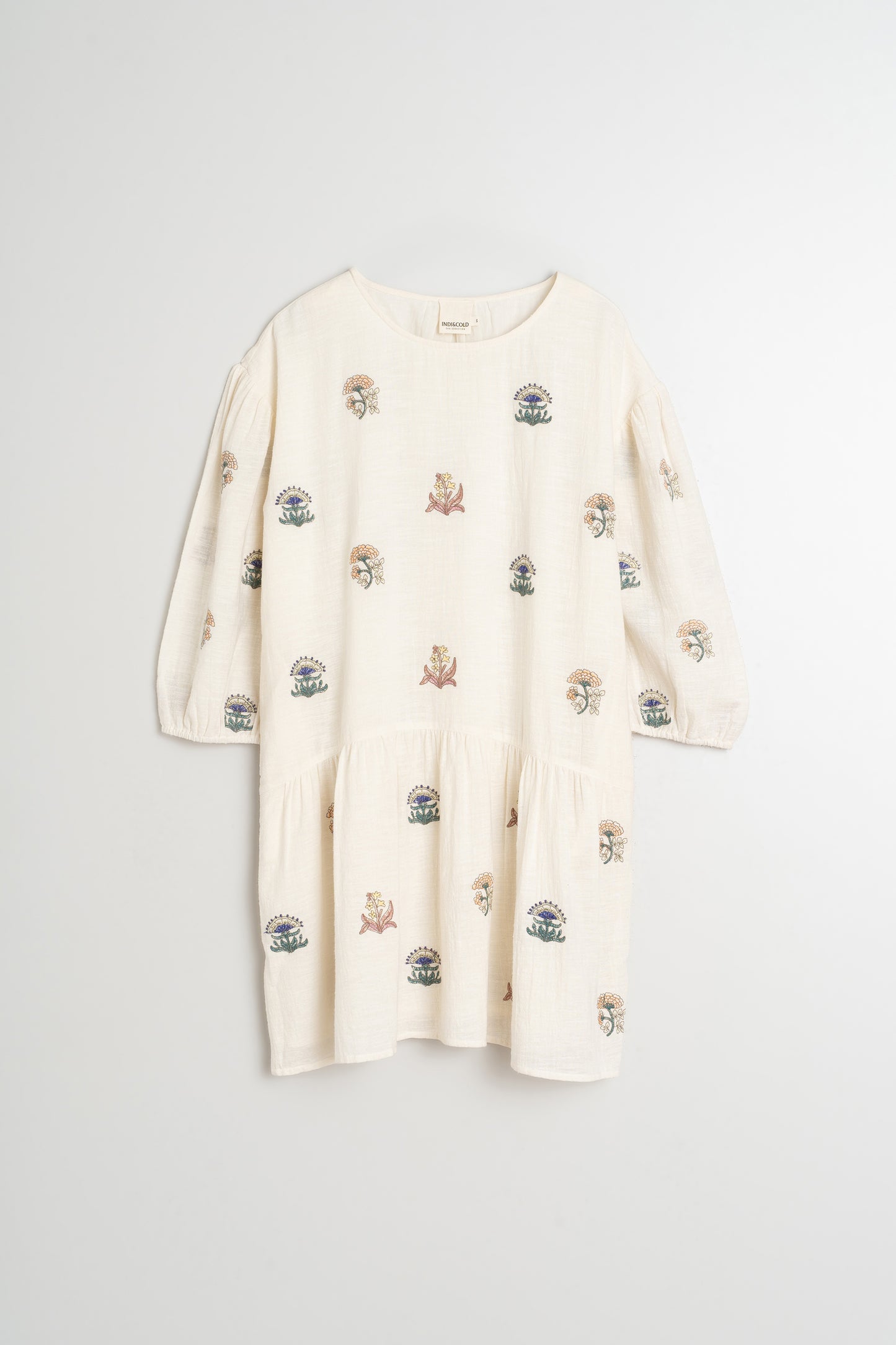 MULTI-COLOR EMBROIDERED DRESS