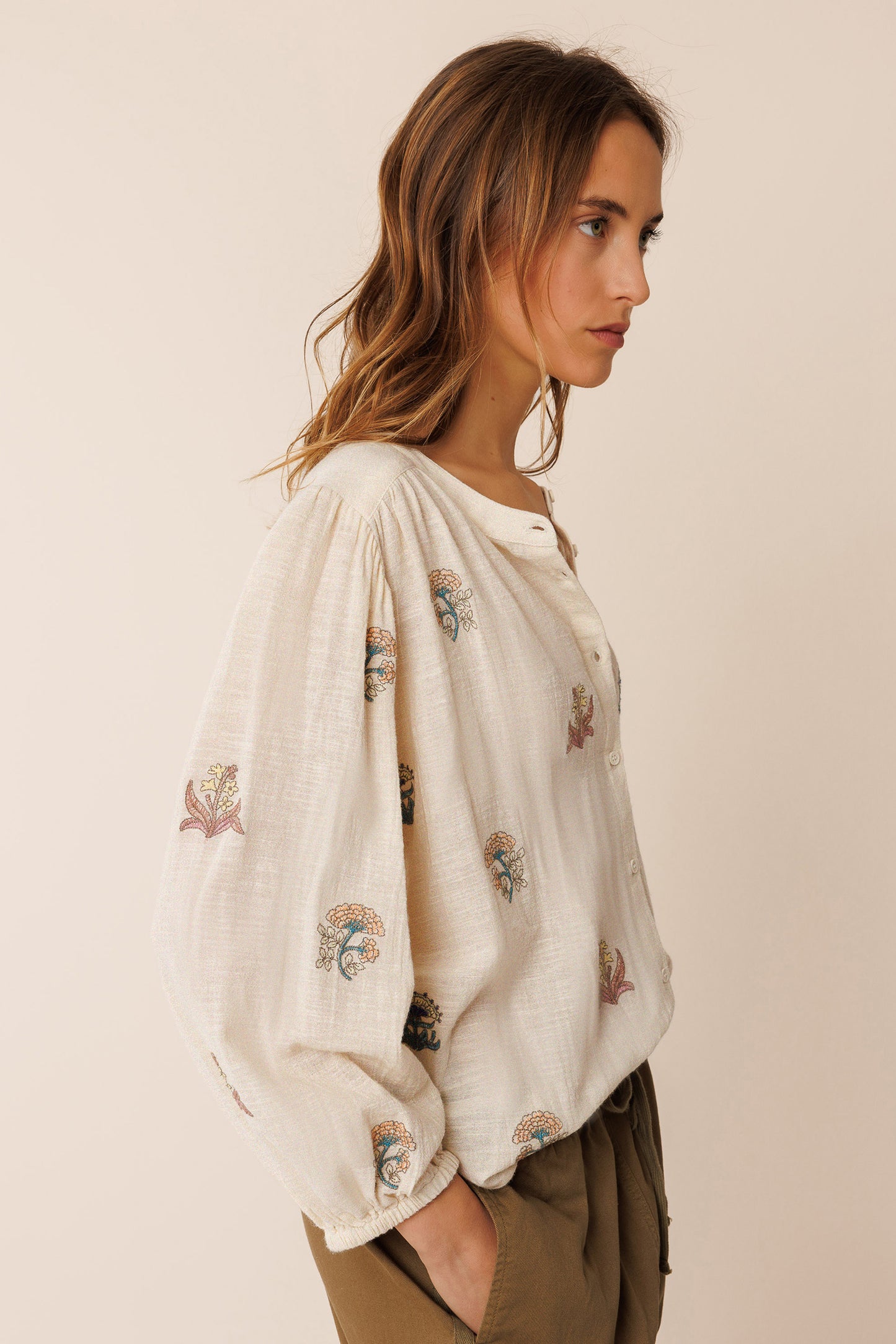 MULTI-COLOR EMBROIDERED SHIRT