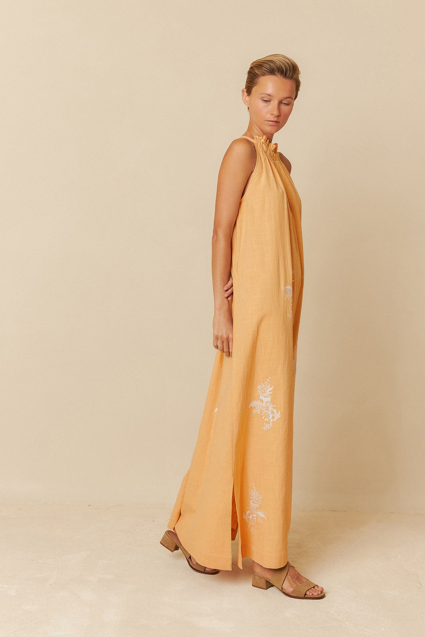 HALTER COLLAR DRESS