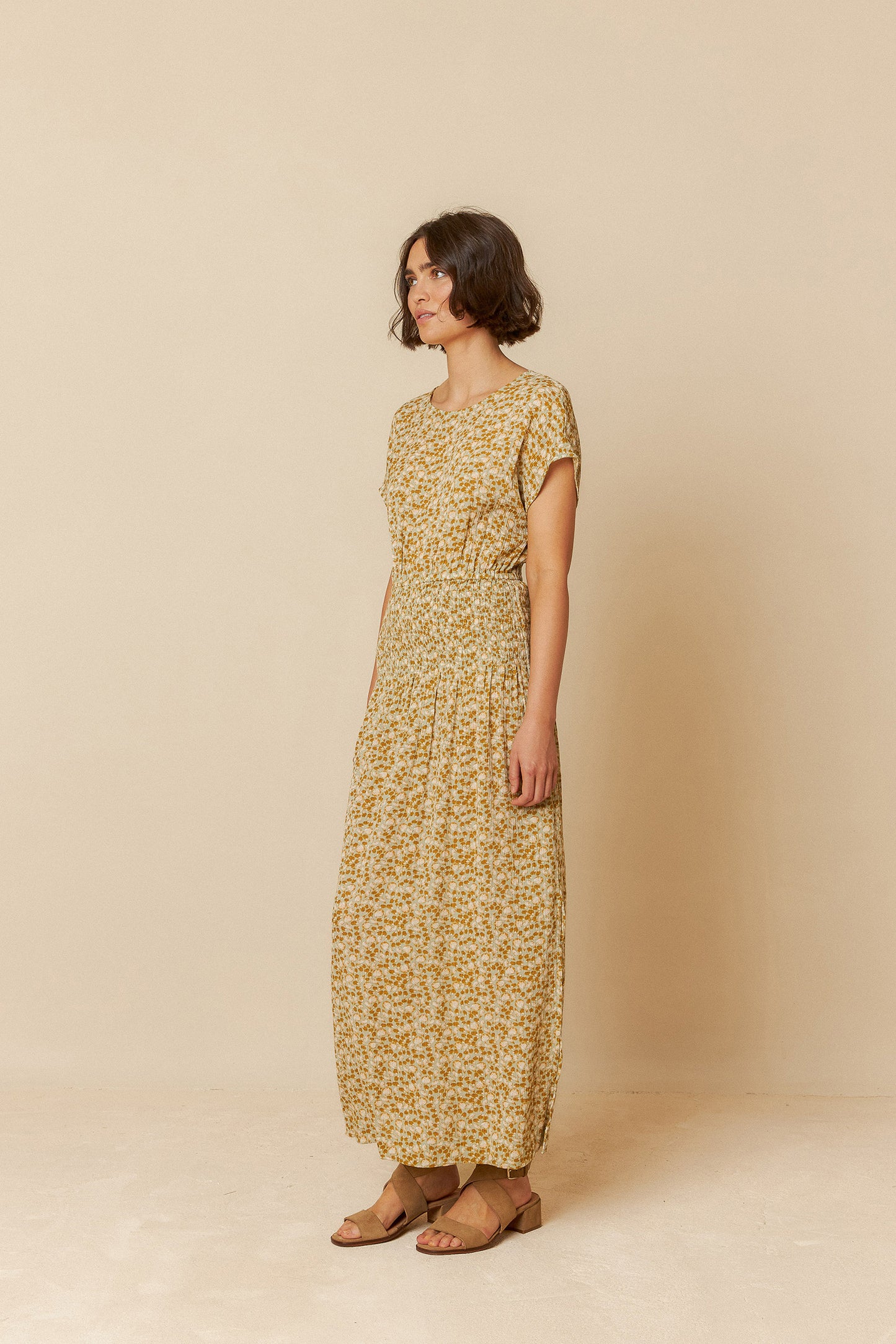 PETAL PRINT DRESS