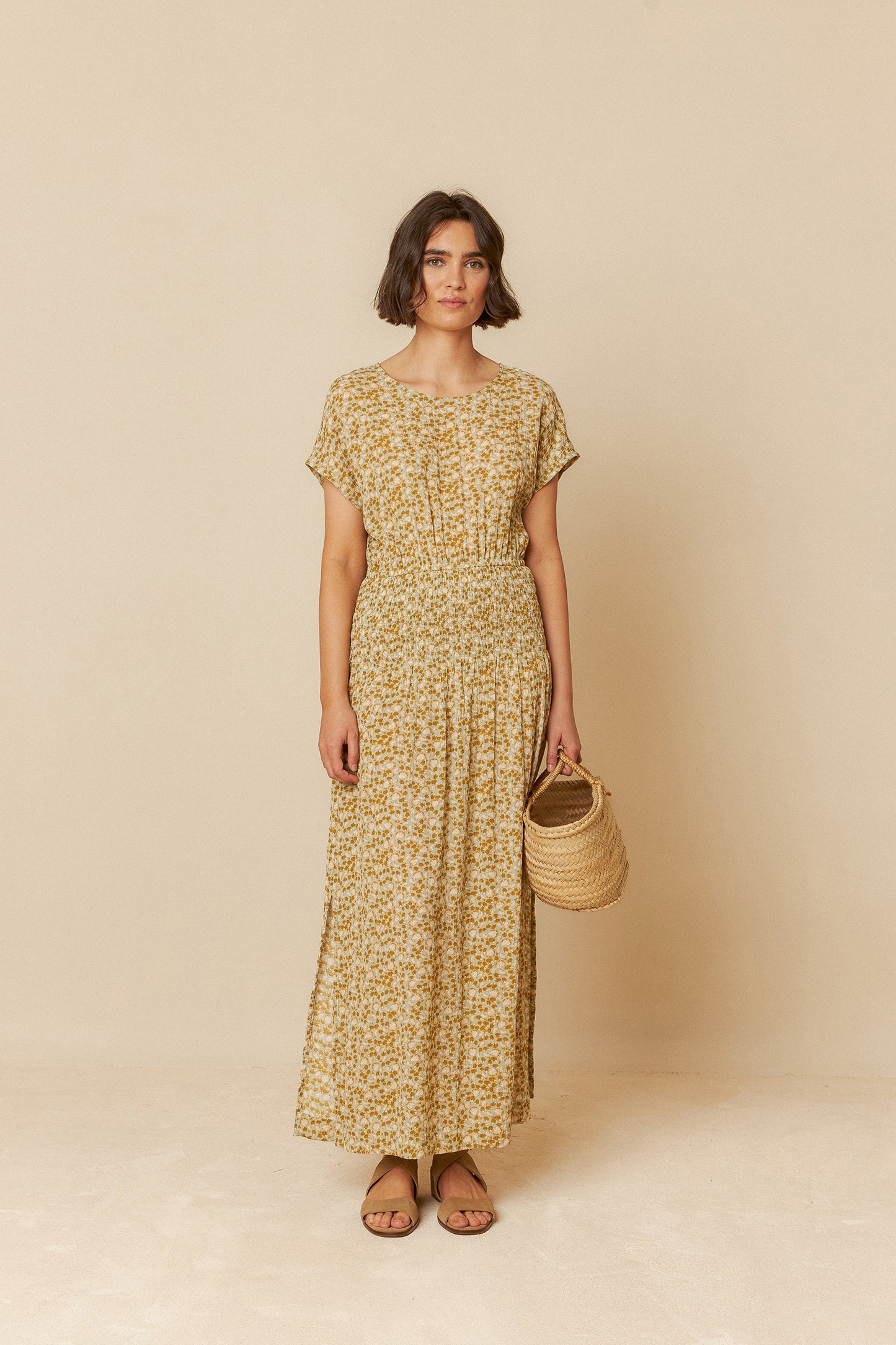 PETAL PRINT DRESS