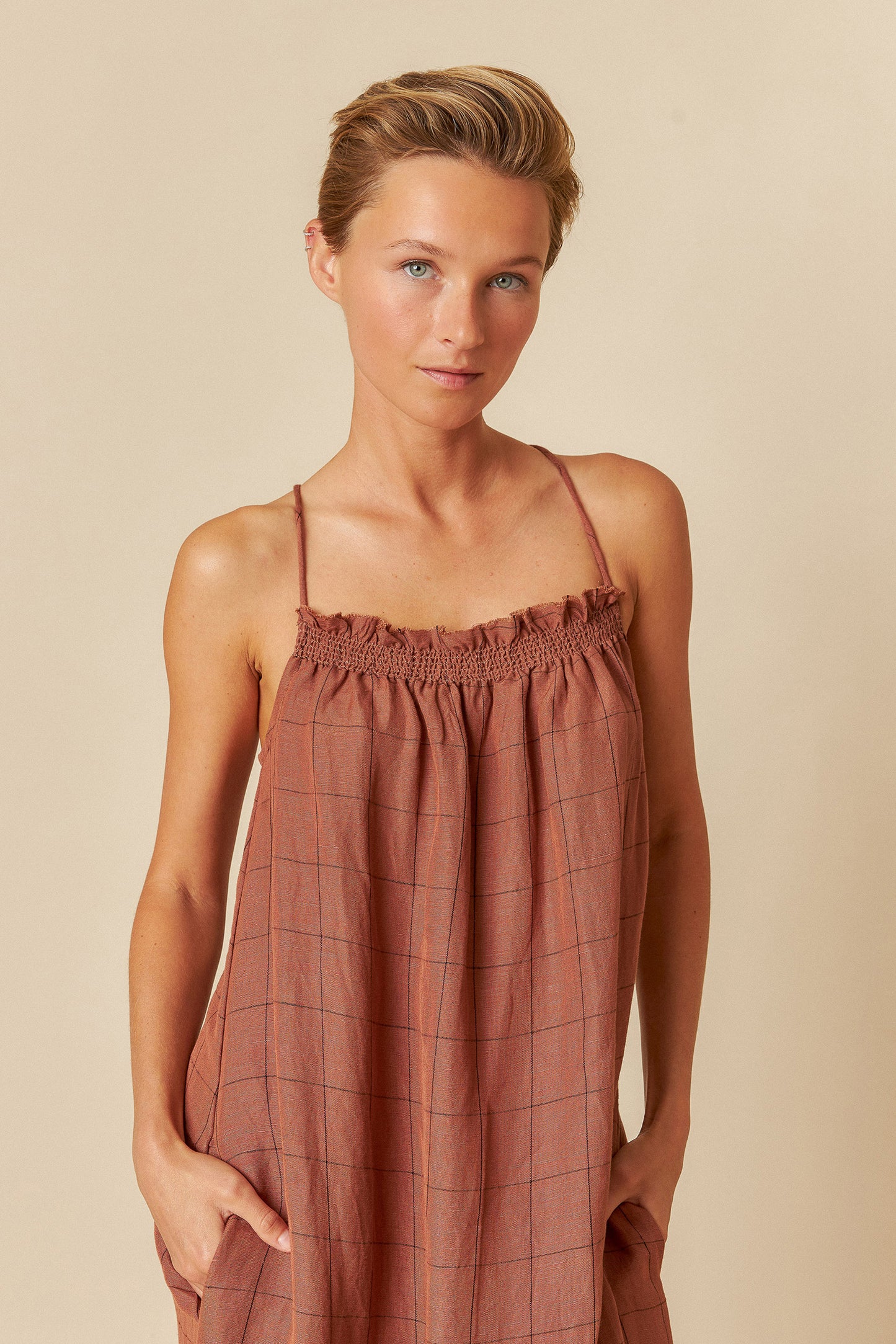 MIDI STRAP DRESS