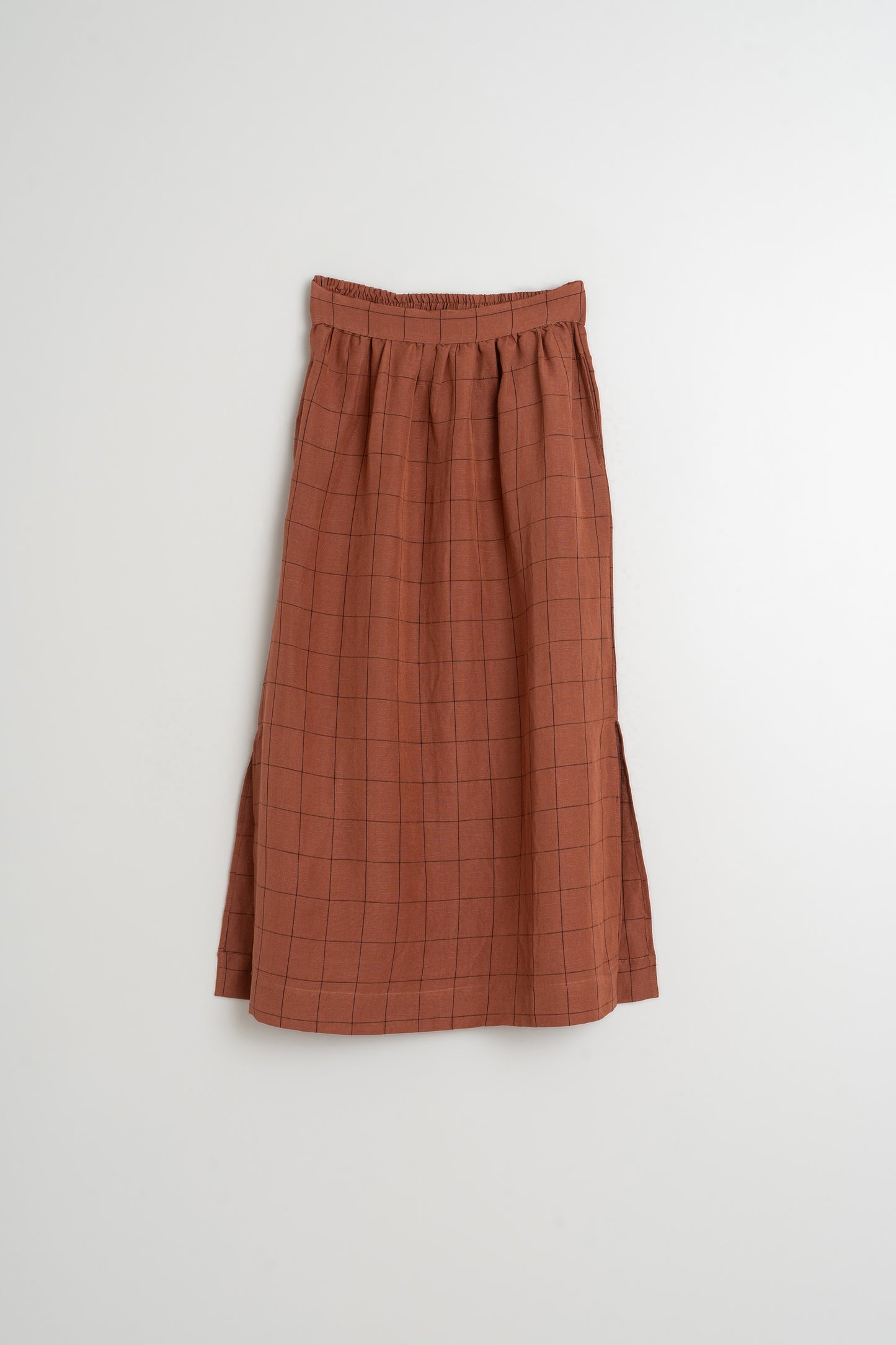 WINDOWPANE CHECK SKIRT