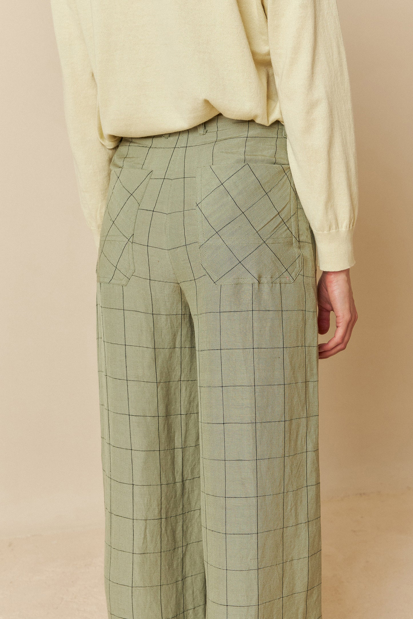 WINDOWPANE CHECK PANTS