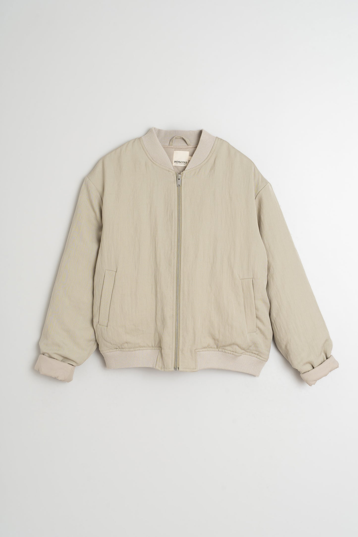 SATIN BOMBER JACKET