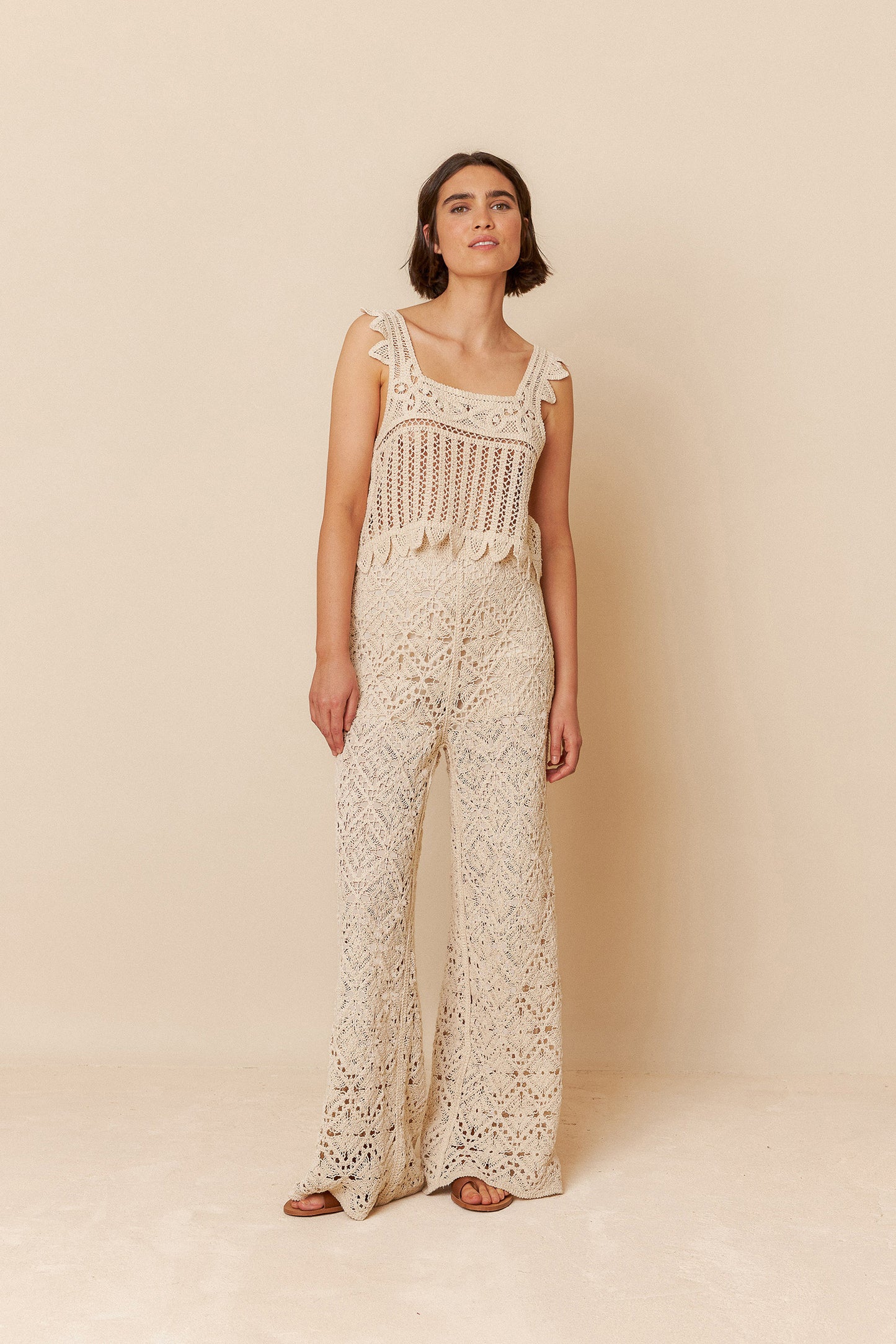 CROCHET CULOTTE PANTS
