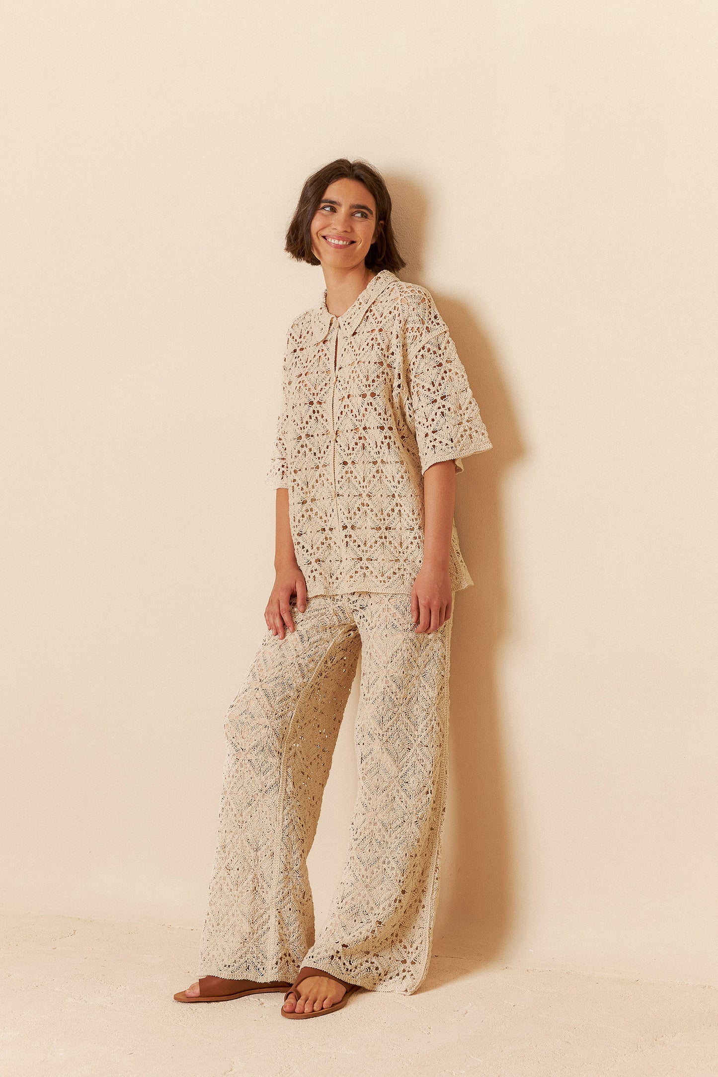 CROCHET CULOTTE PANTS