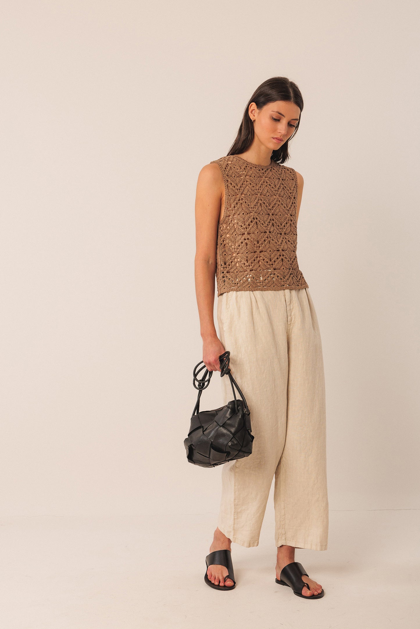 BUTTON-UP CROCHET TOP