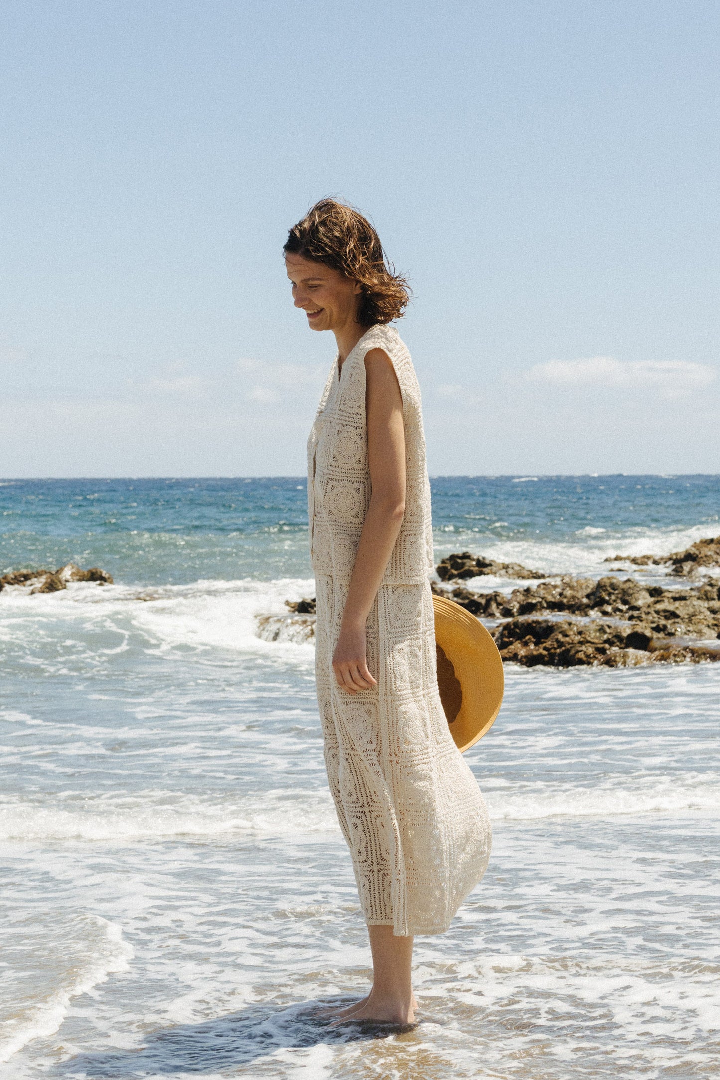LONG CROCHET DRESS