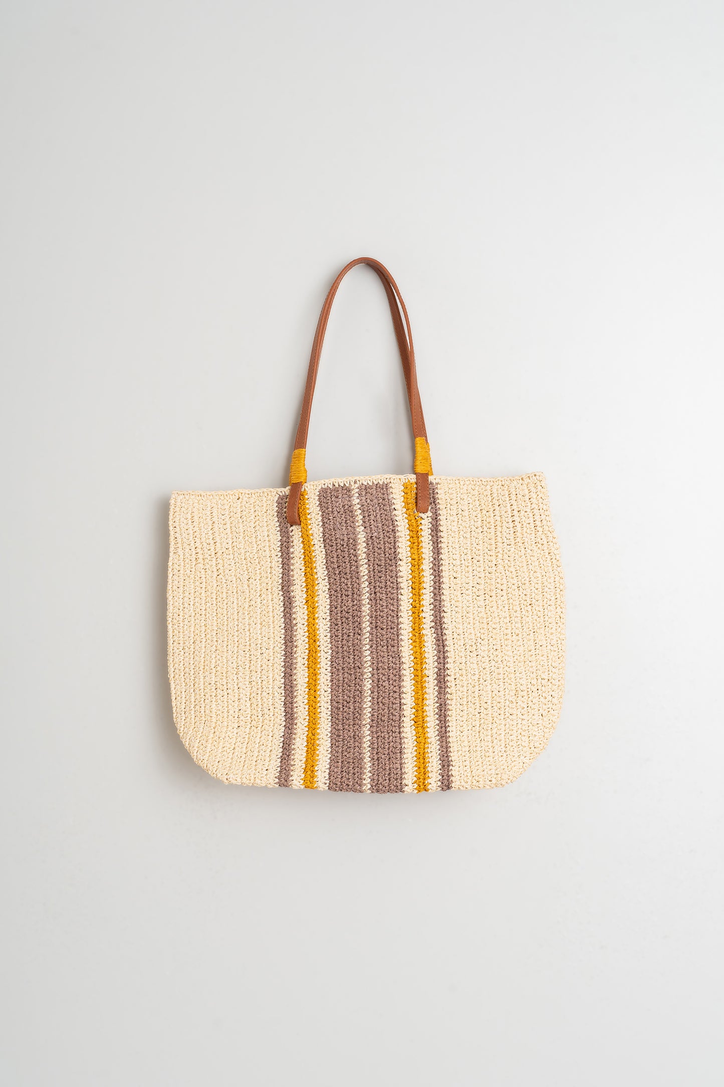 TRICOLOR RAFFIA BAG