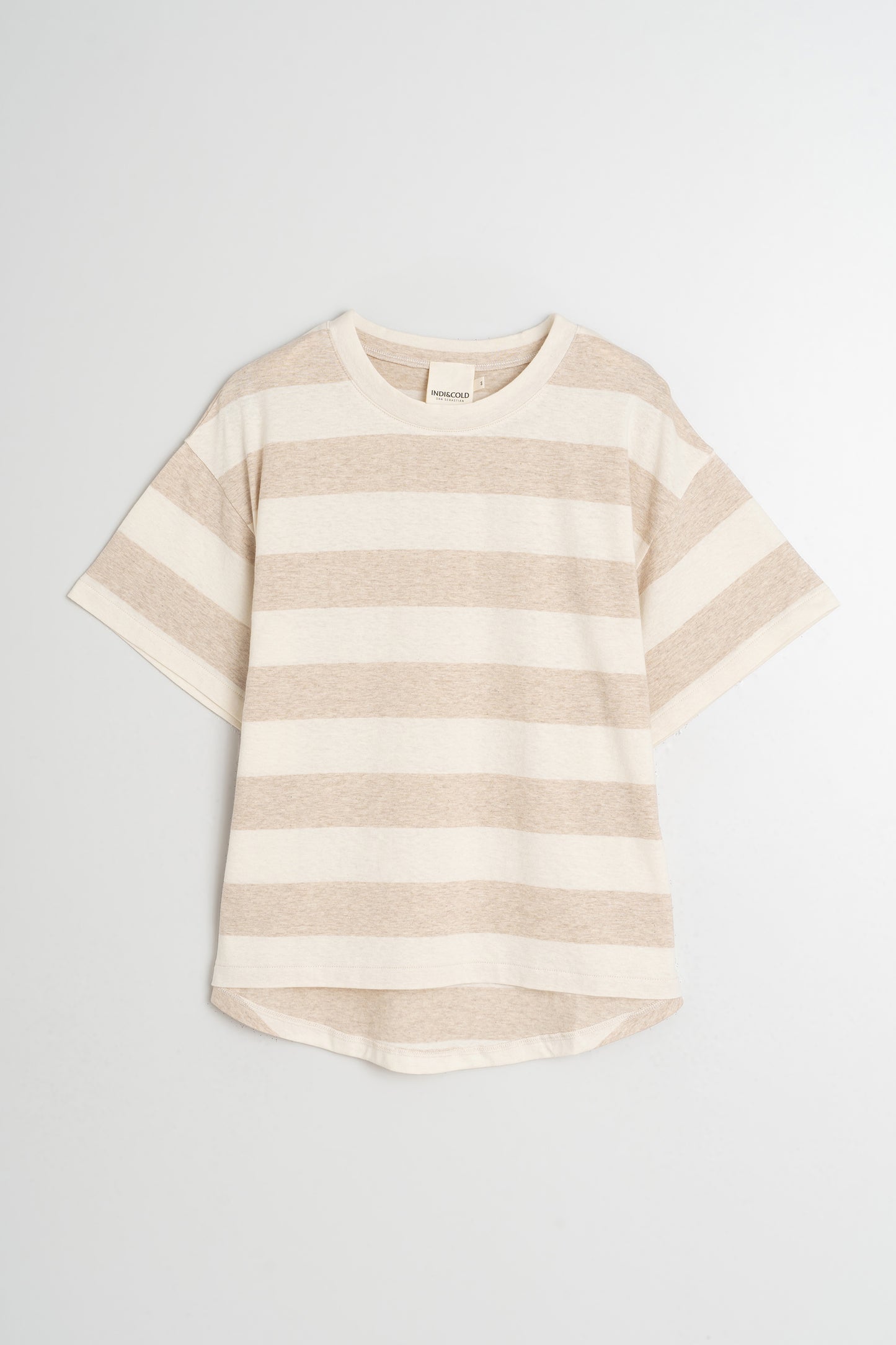 STRIPED CROP T- SHIRT