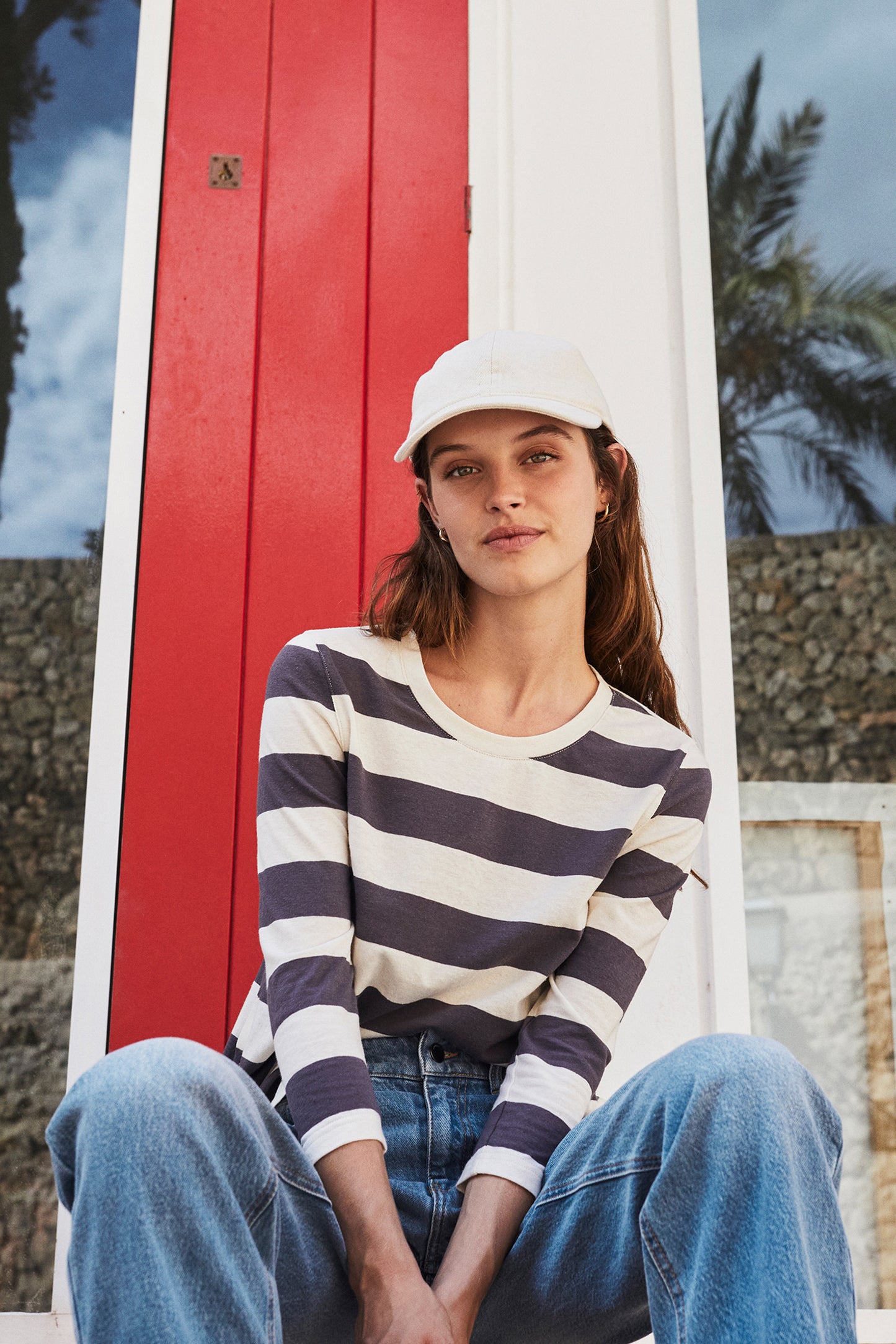 COTTON STRIPED T-SHIRT