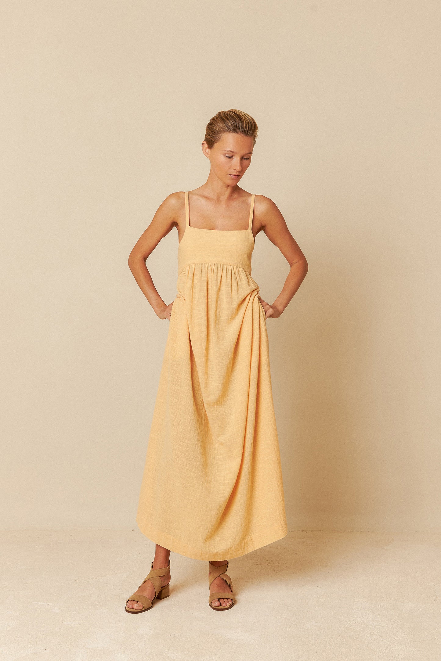 MAXI DRESS WITH STRAPS