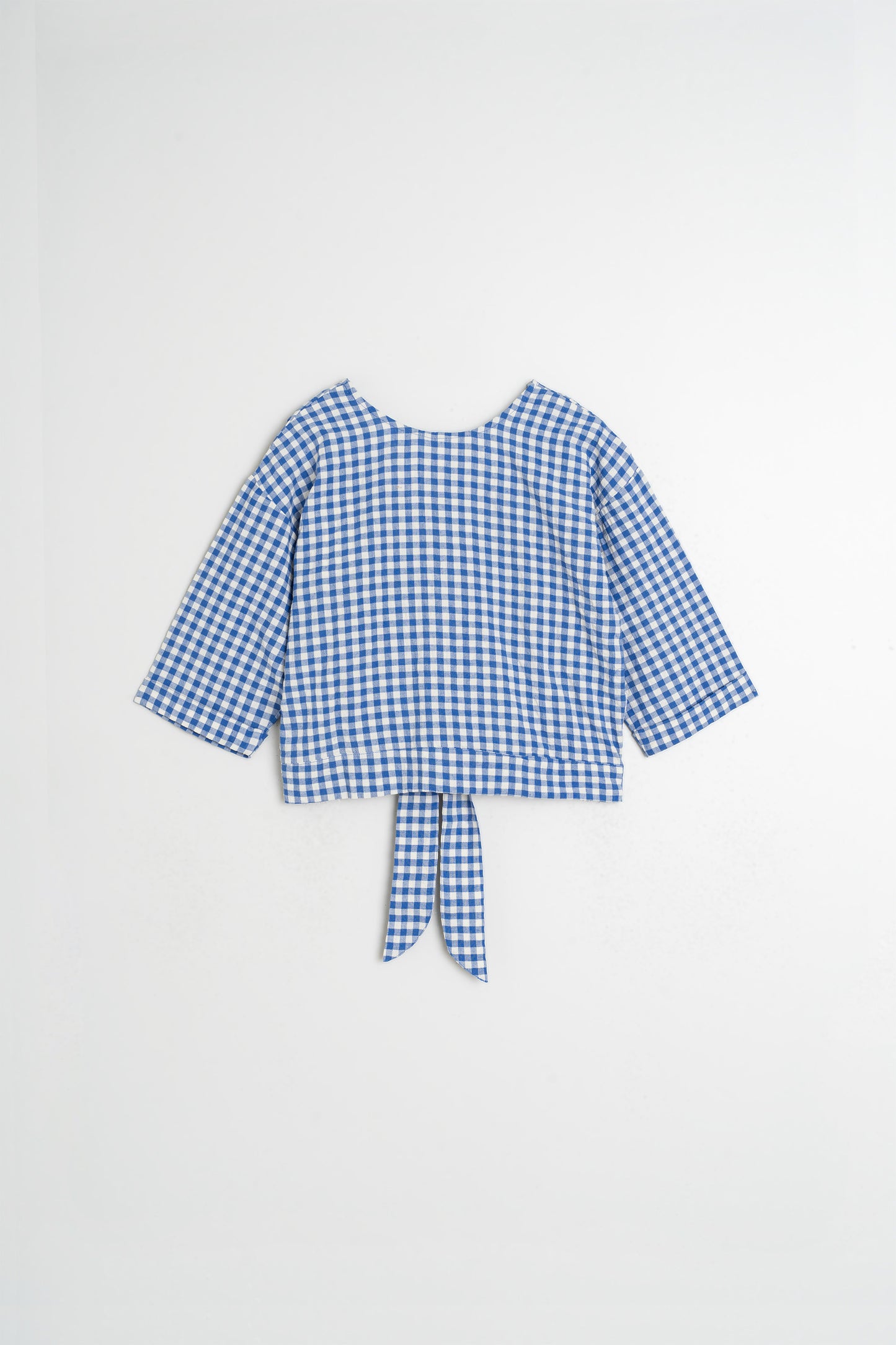 MULTIPOSITION-TIE CROP SHIRT
