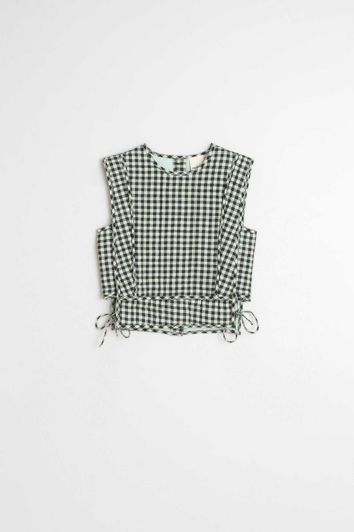QUILTED CHECKERED TOP