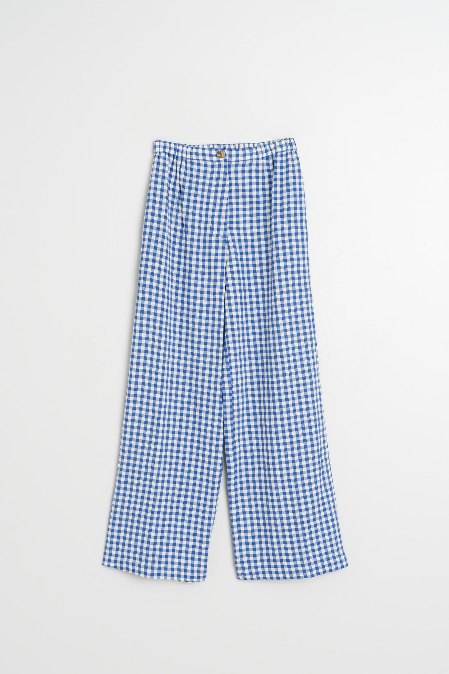 ELASTIC GINGHAM PANT