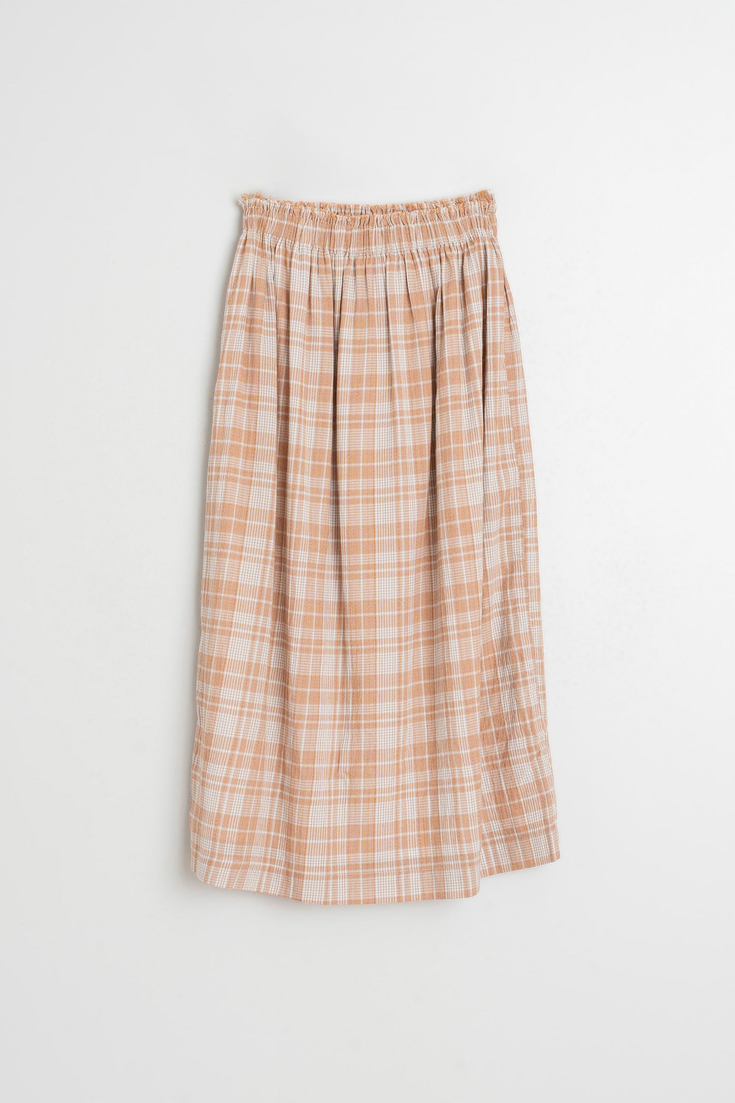 COTTON PLAID SKIRT