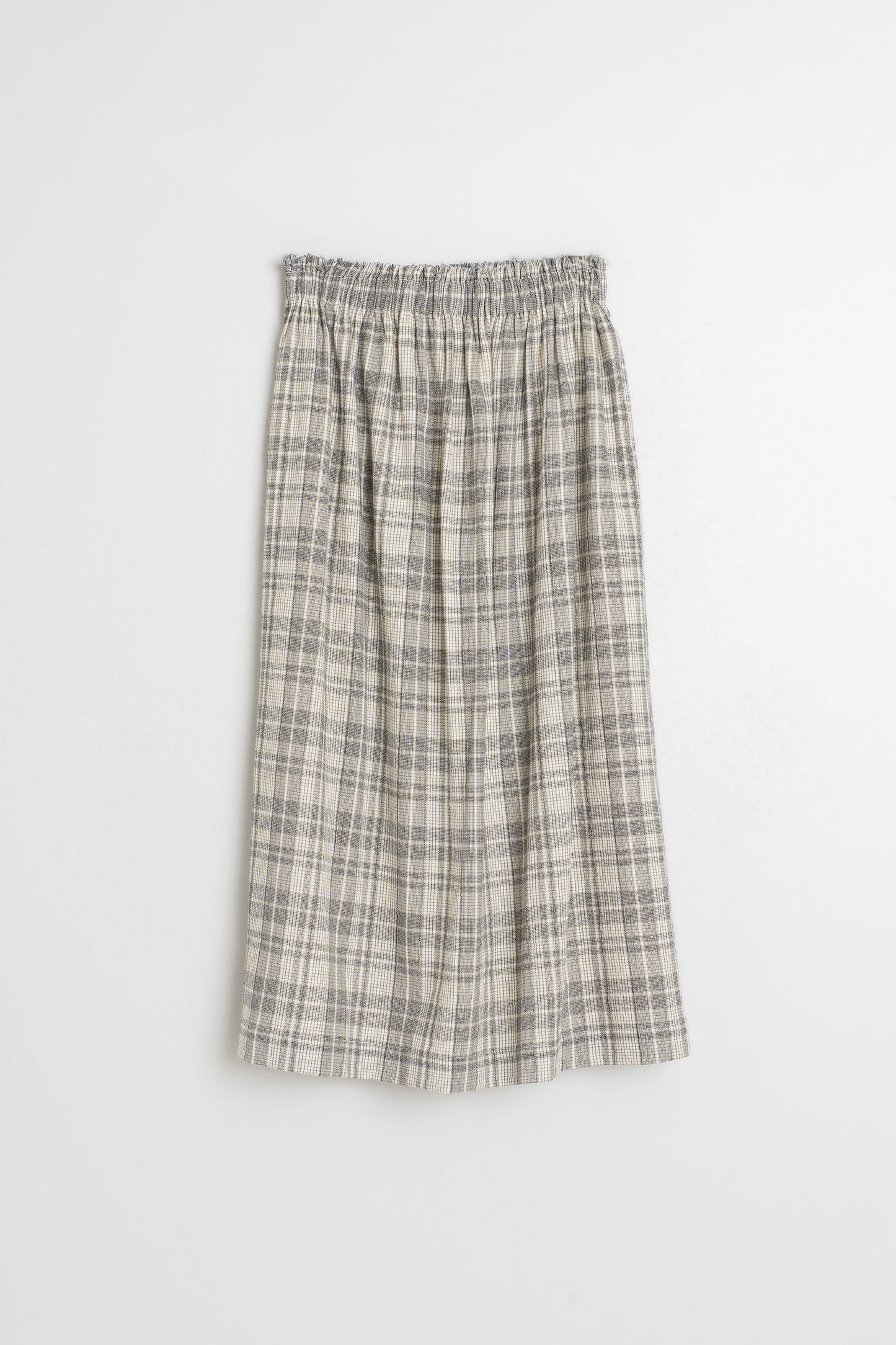 COTTON PLAID SKIRT