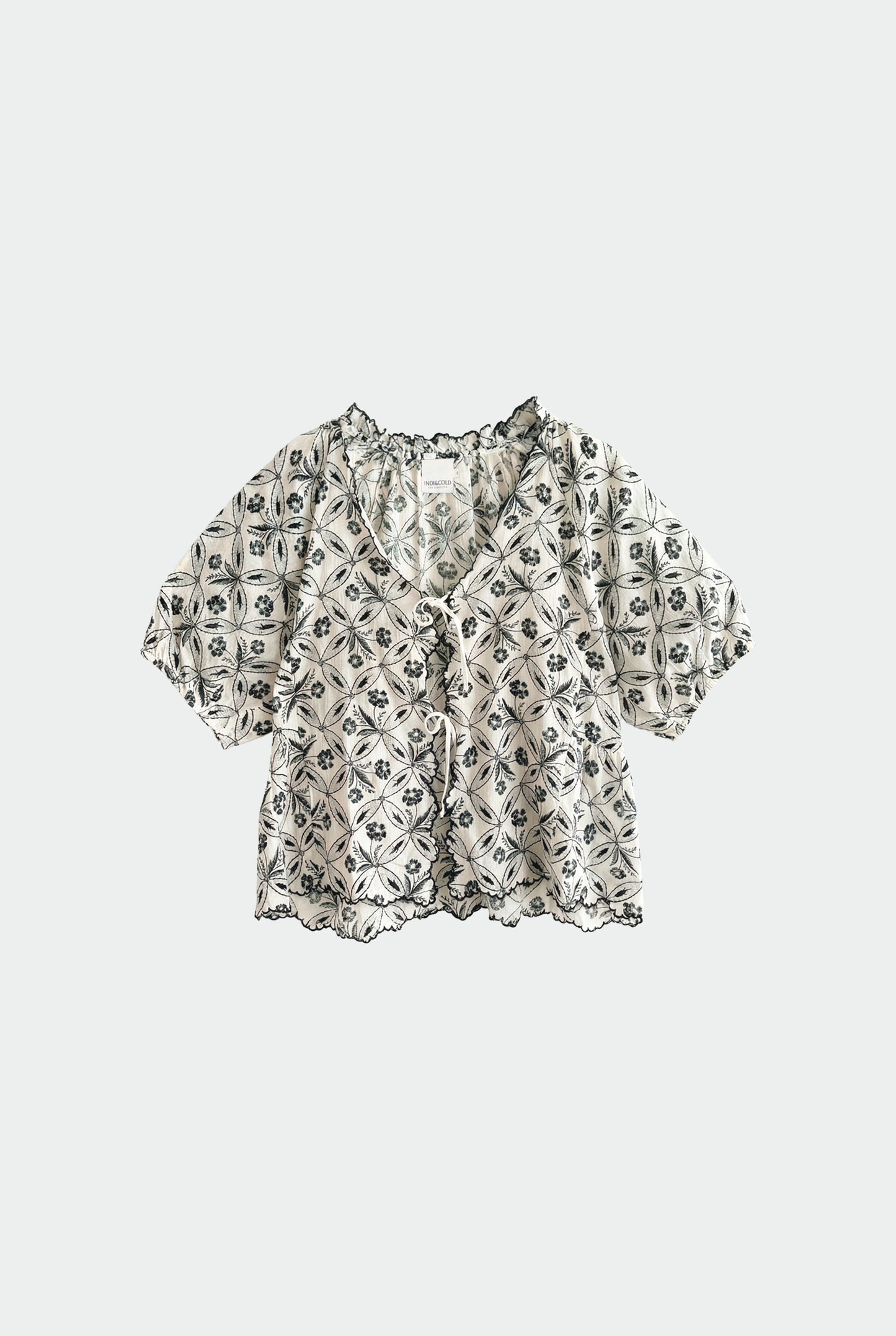 VINTAGE PRINT SHIRT WITH TIES