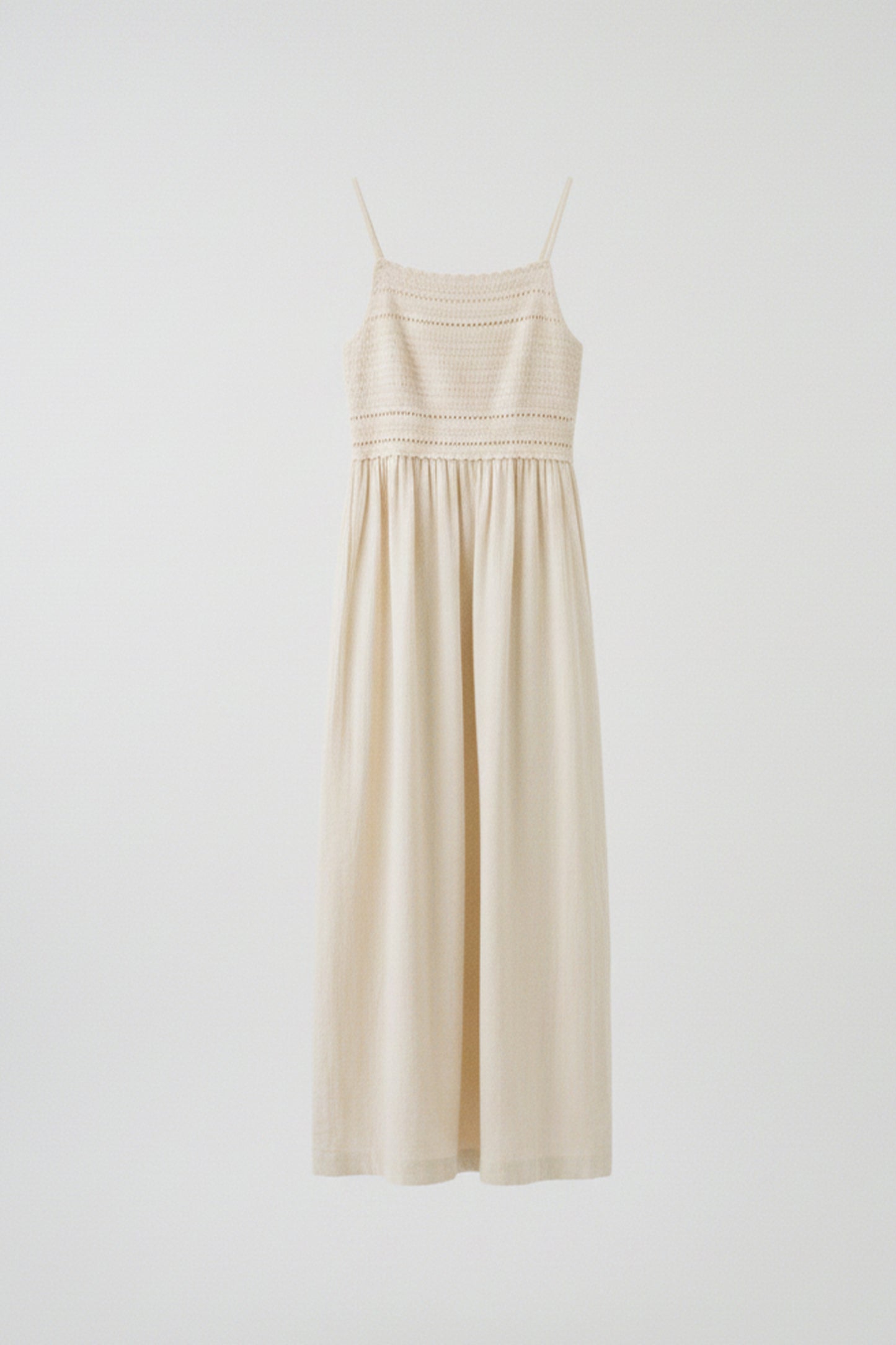 DOUBLE gauze CROCHET DRESS