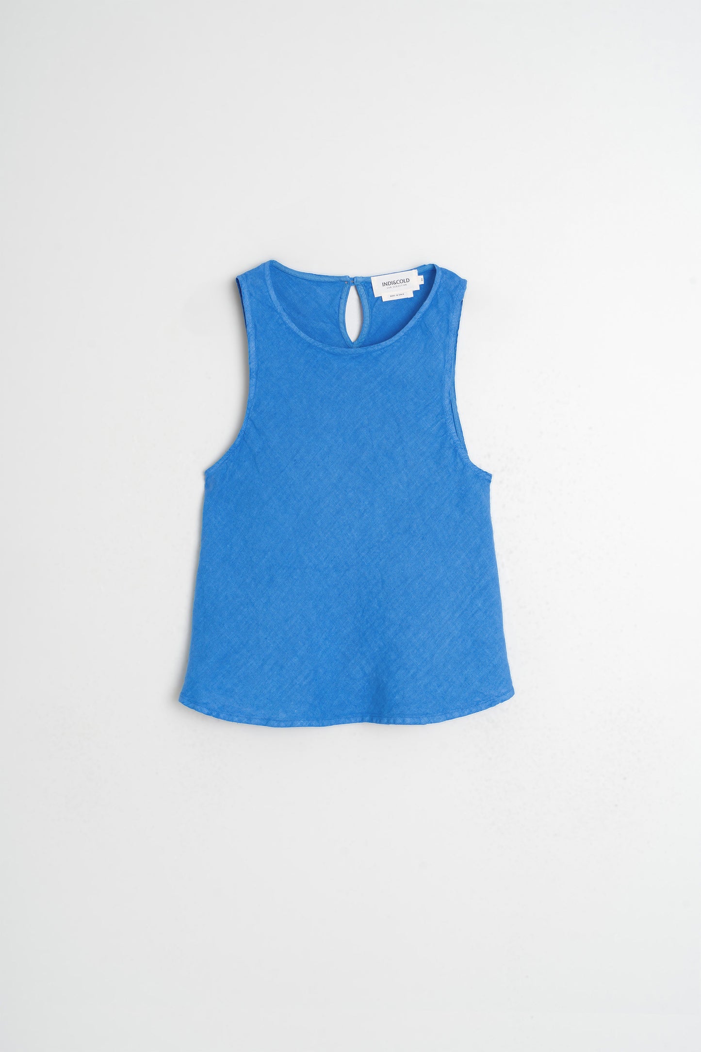 SHORT LINEN TOP