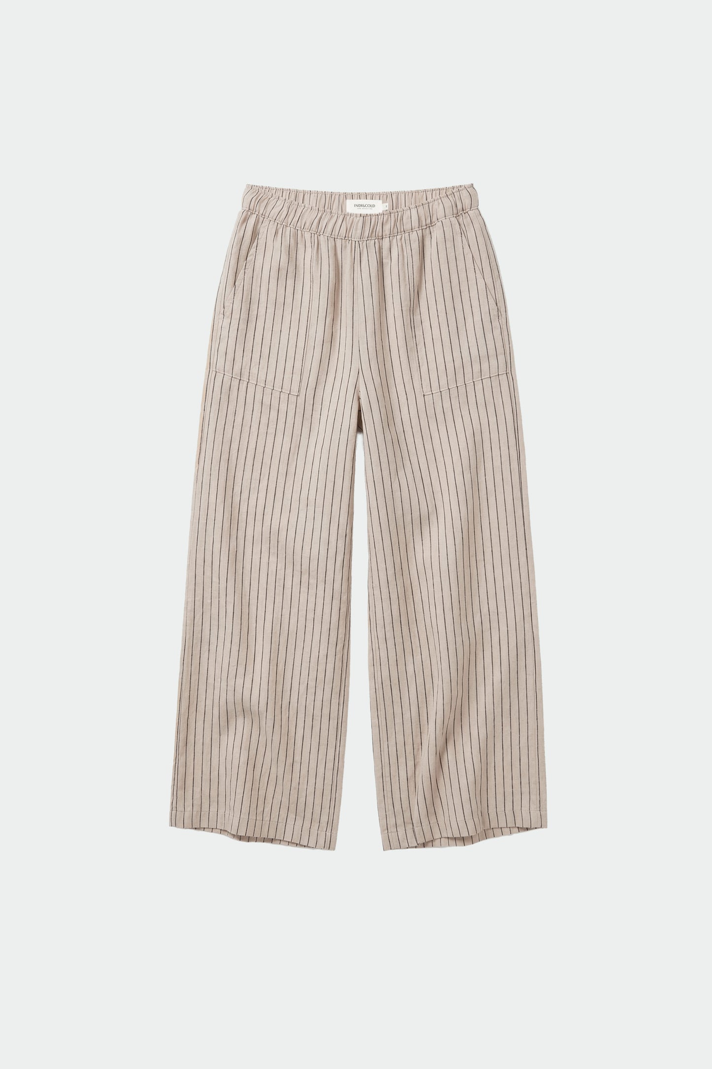 STRIPED LINEN PANTS