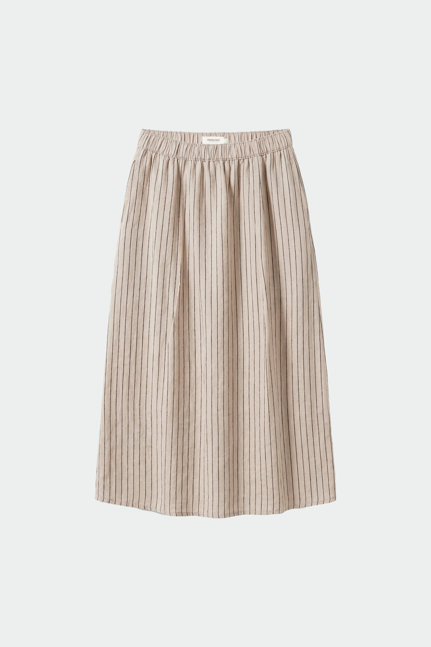 STRIPED LINEN SKIRT