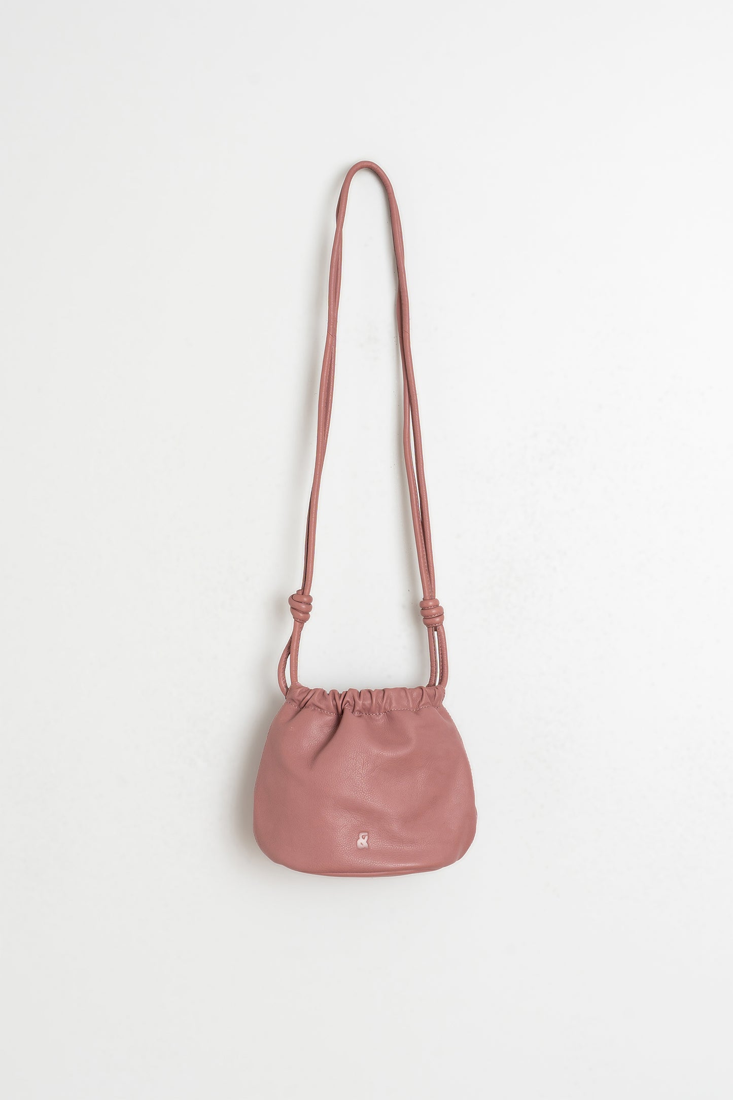 RUCHED LEATHER BAG
