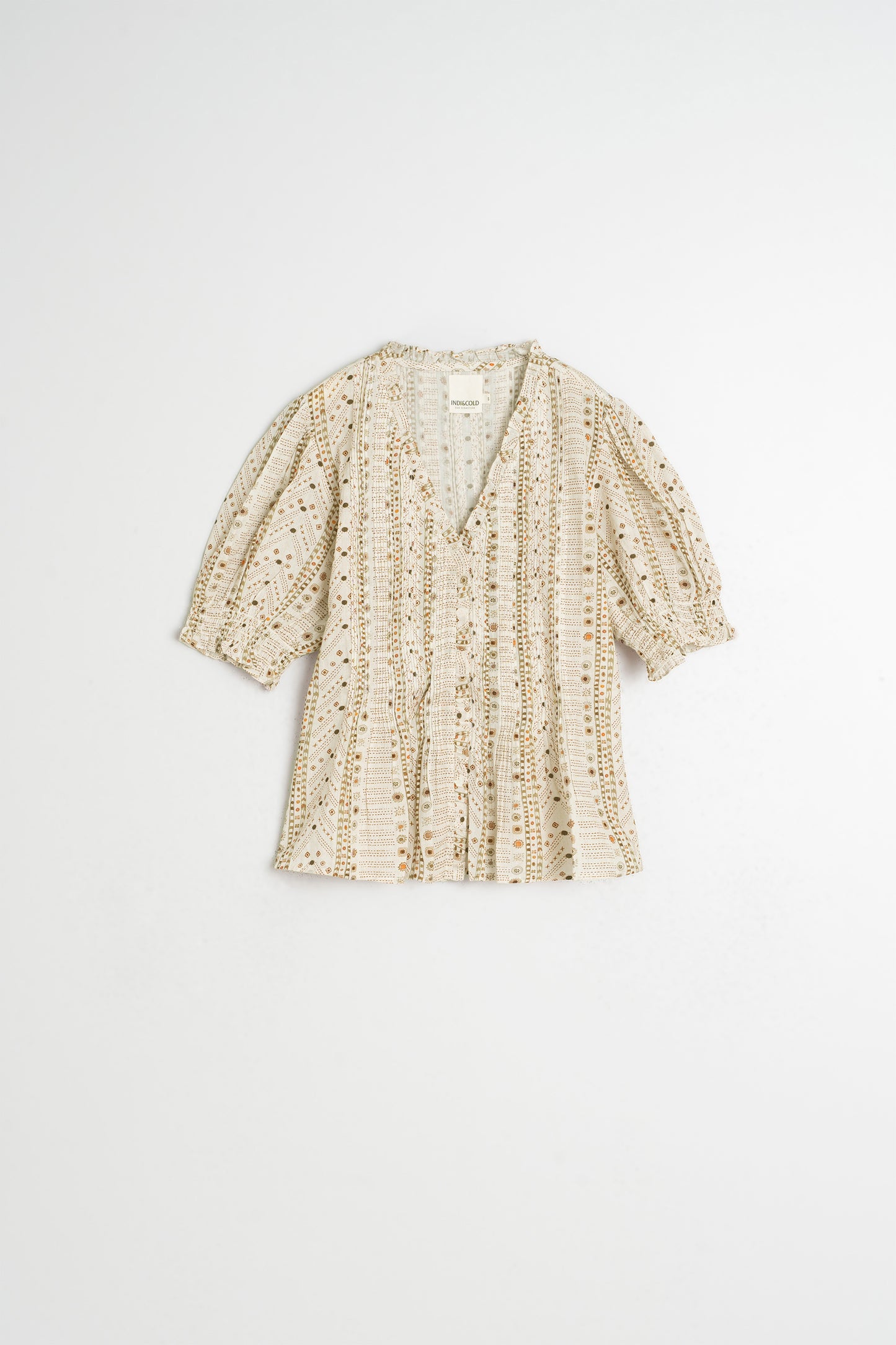 MICRO-RUFFLE SHIRT