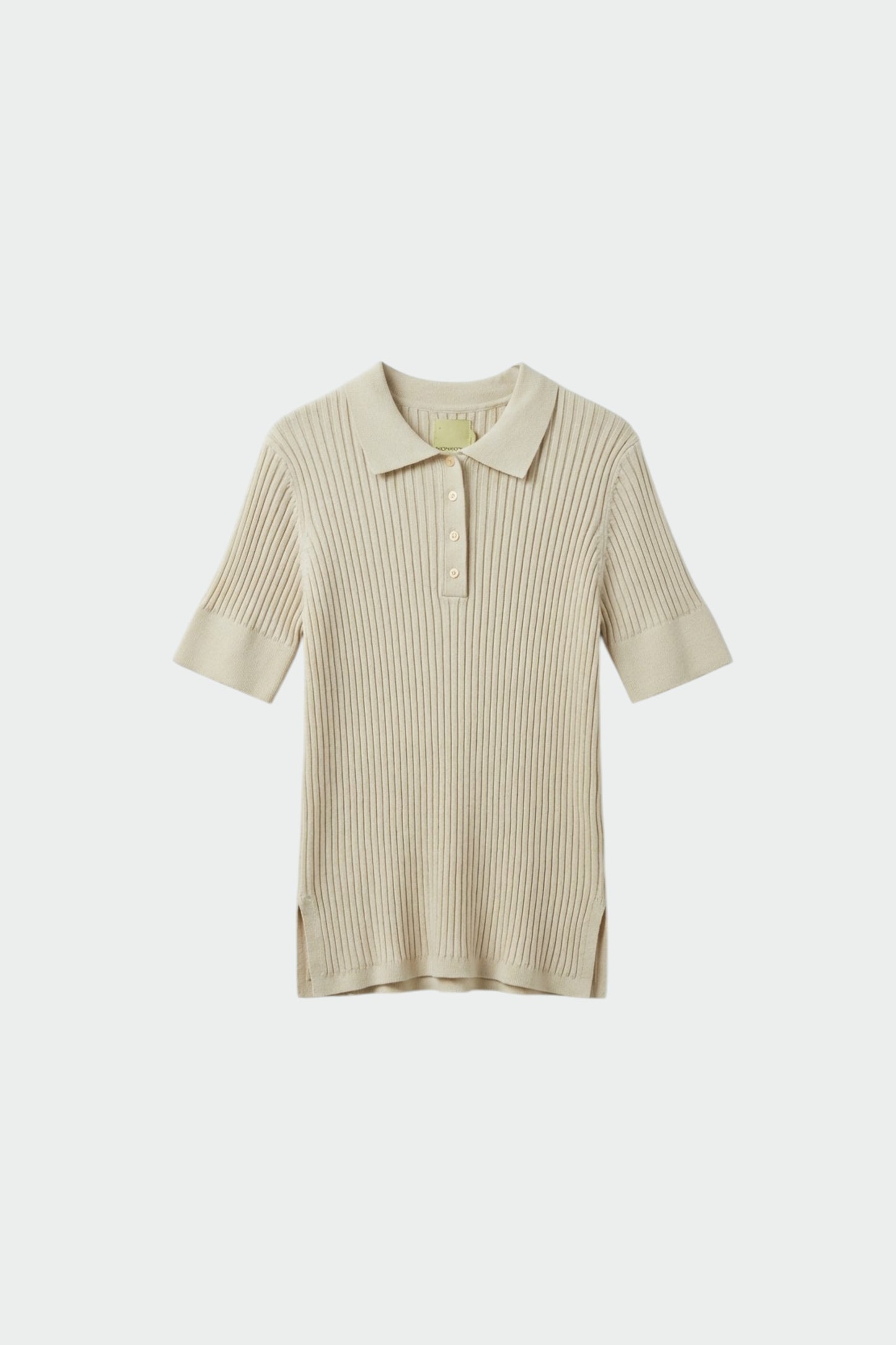 COTTON RIBBED POLO