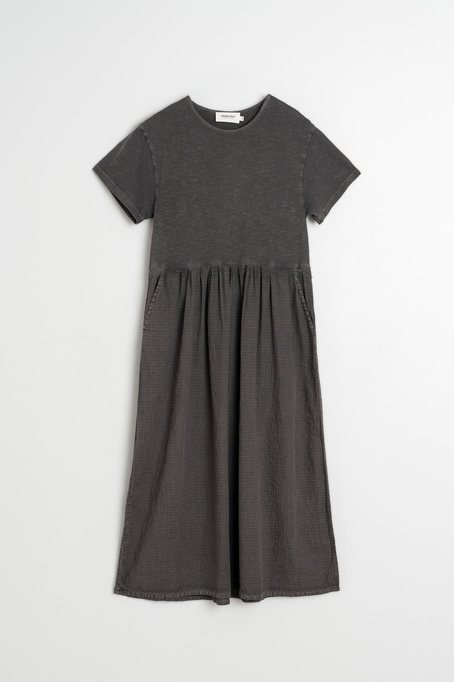 COMBINATION MIDI DRESS