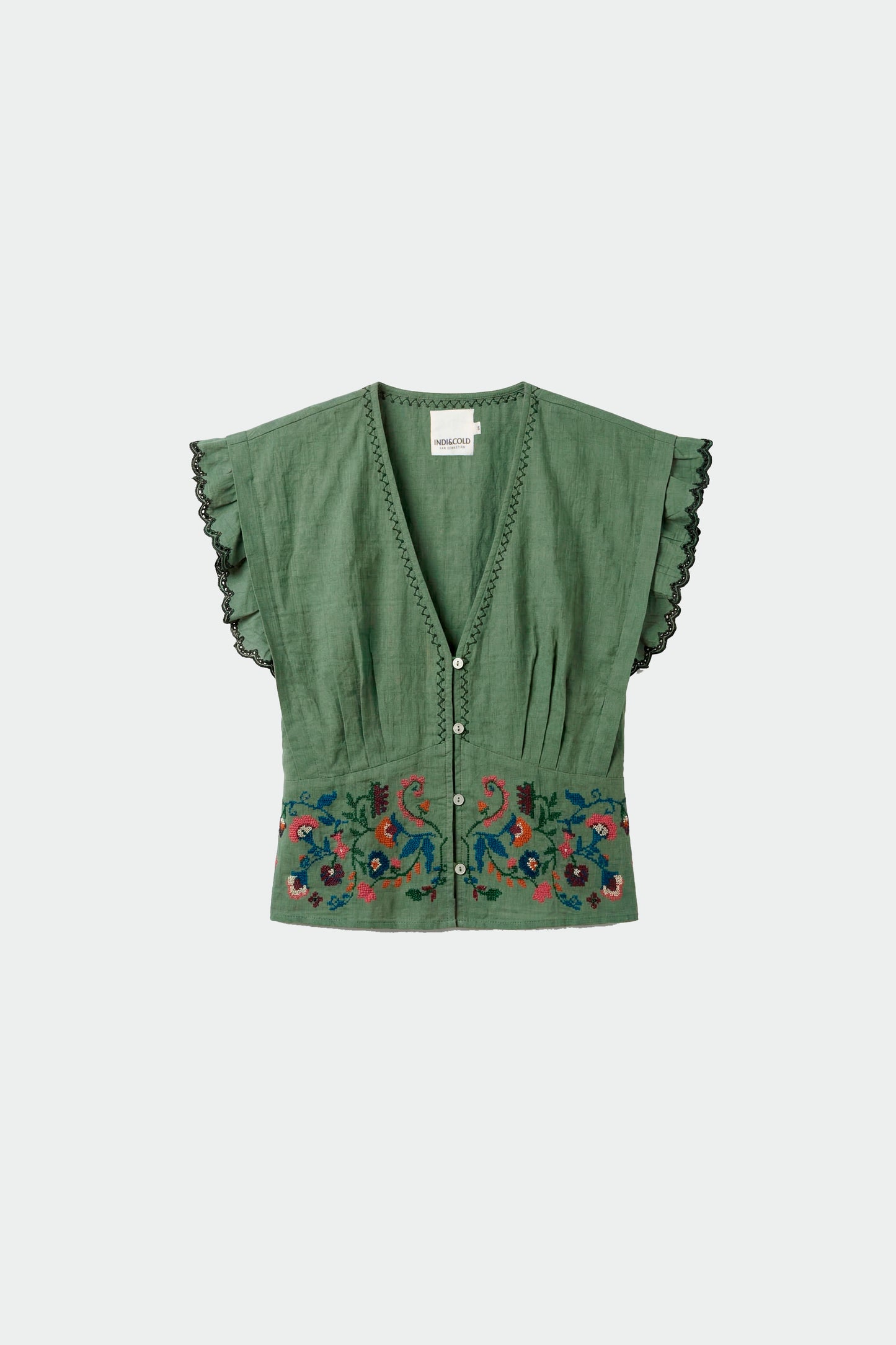 CROSS STICH EMBROIDERED TOP