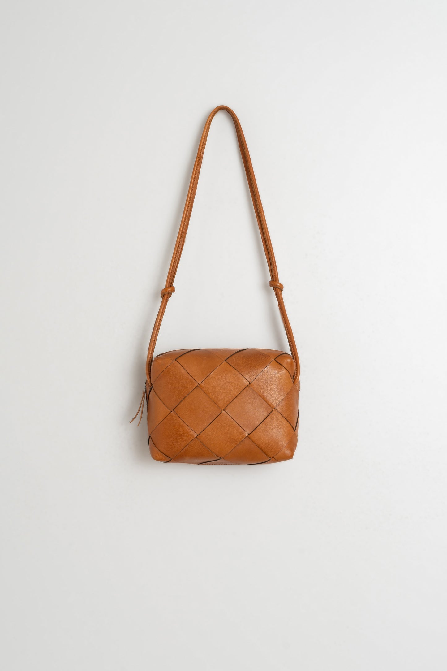 LEATHER BOX CROSSBODY BAG