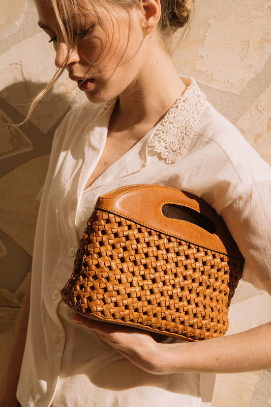KNOTTED LEATHER BAG