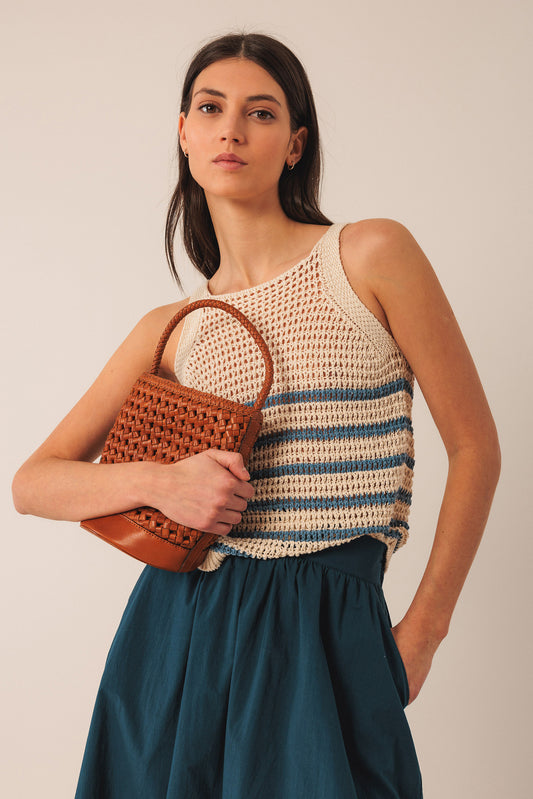 KNOTTED BUCKET BAG