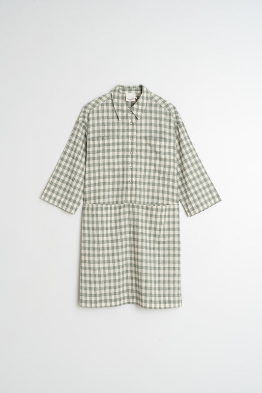 VICHY-CHECKERED DRESS
