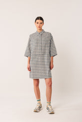 VICHY-CHECKERED DRESS