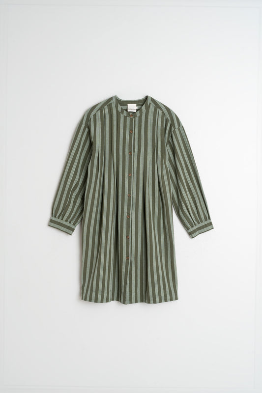 [CL] PLEATED COTTON DRESS